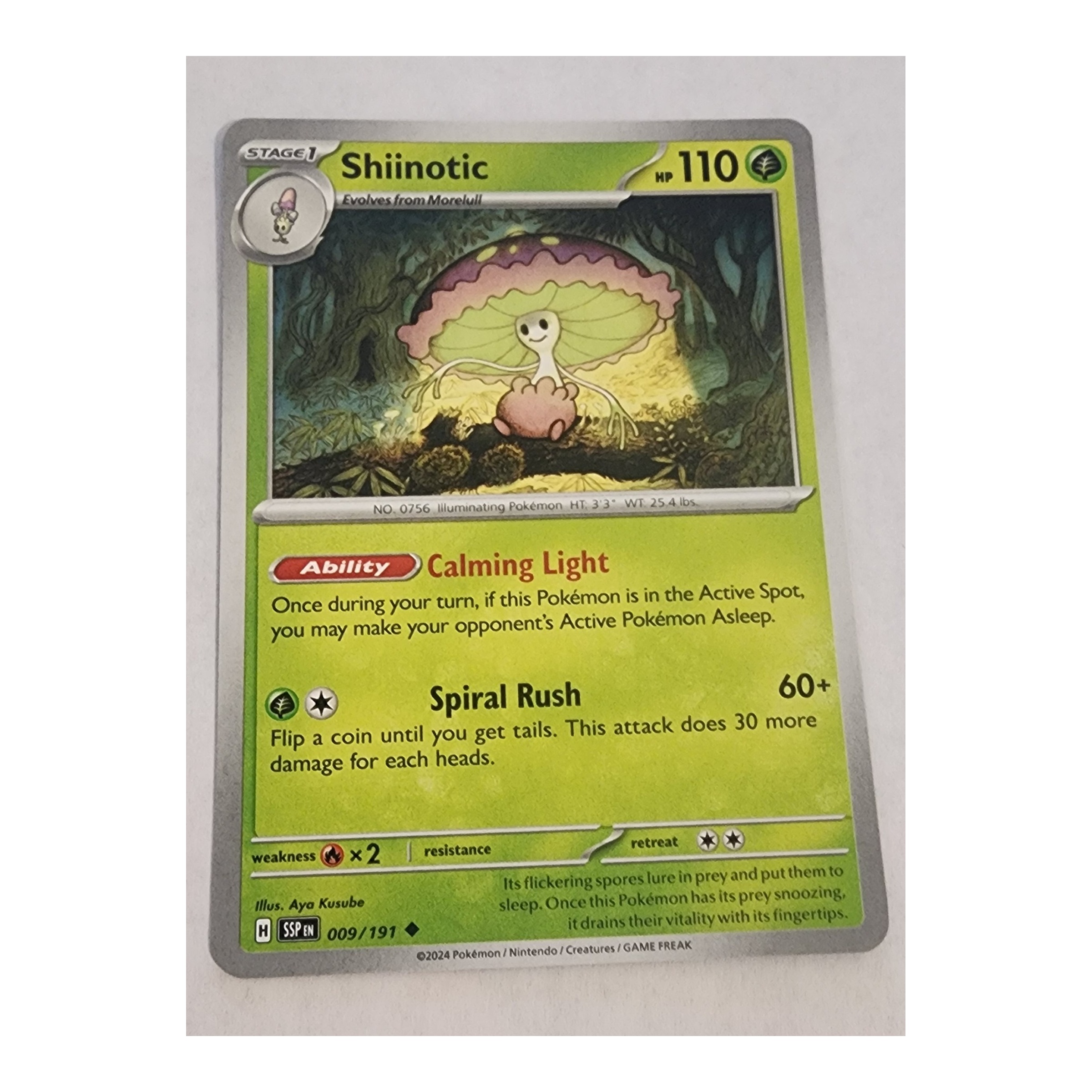 Shiinotic Uncommon SV08: Surging Sparks 009/191 NM