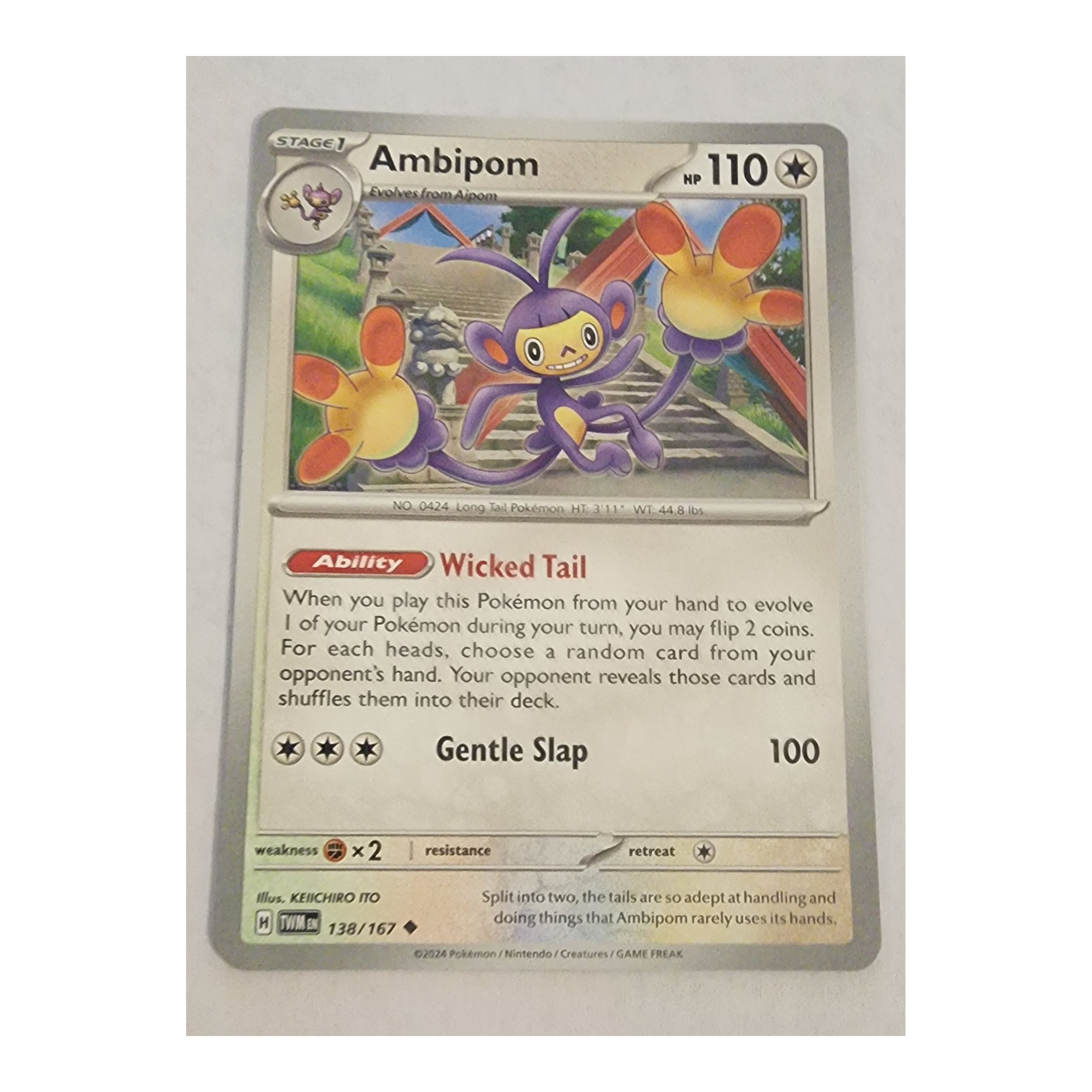 Ambipom Uncommon SV06: Twilight Masquerade 138/167 NM