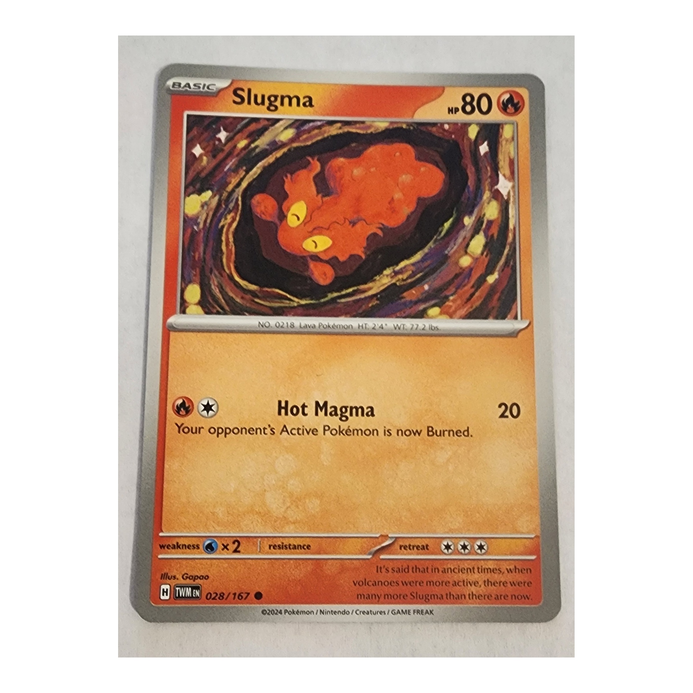 Slugma Common SV06: Twilight Masquerade 028/167 NM