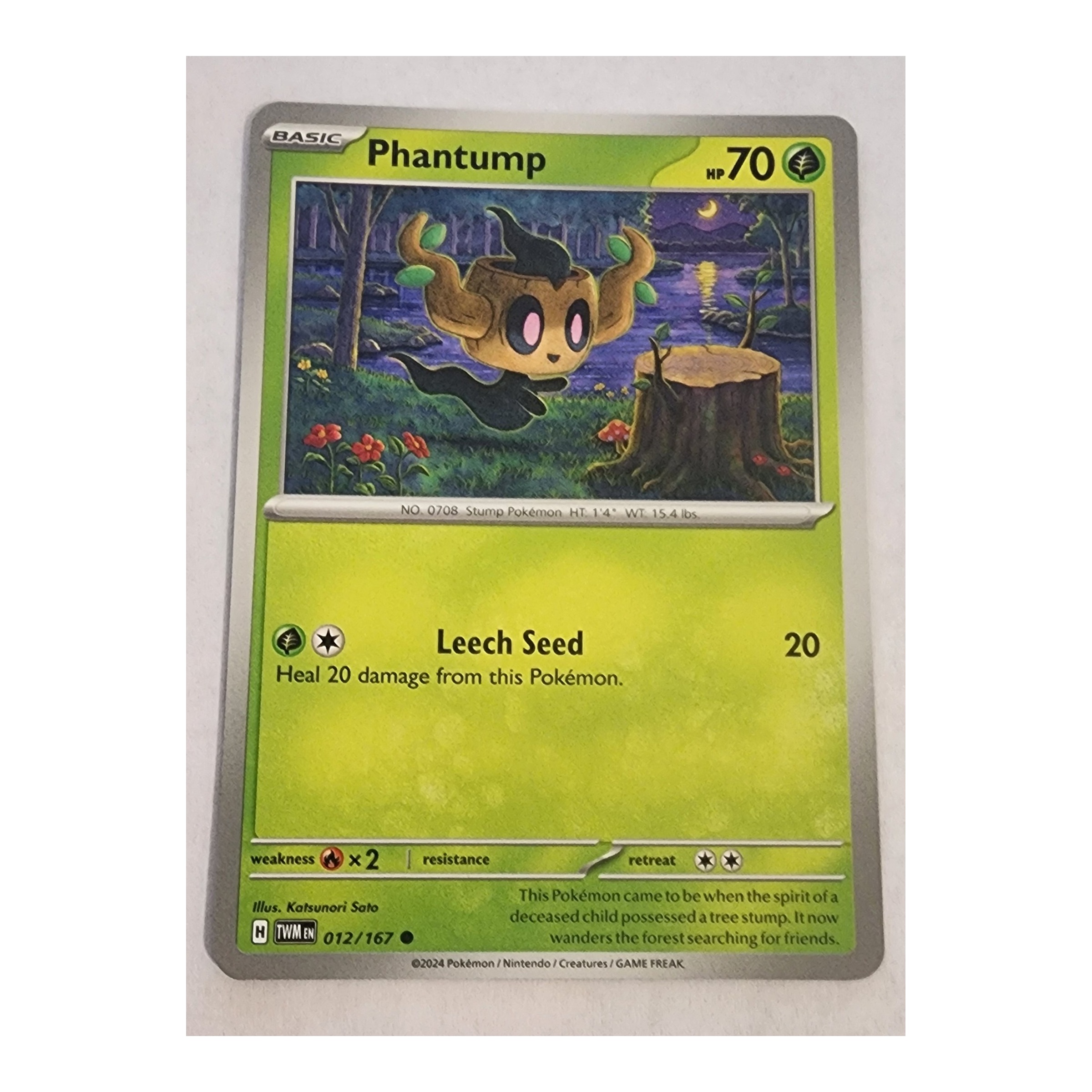 Phantump Common SV06: Twilight Masquerade 012/167 NM