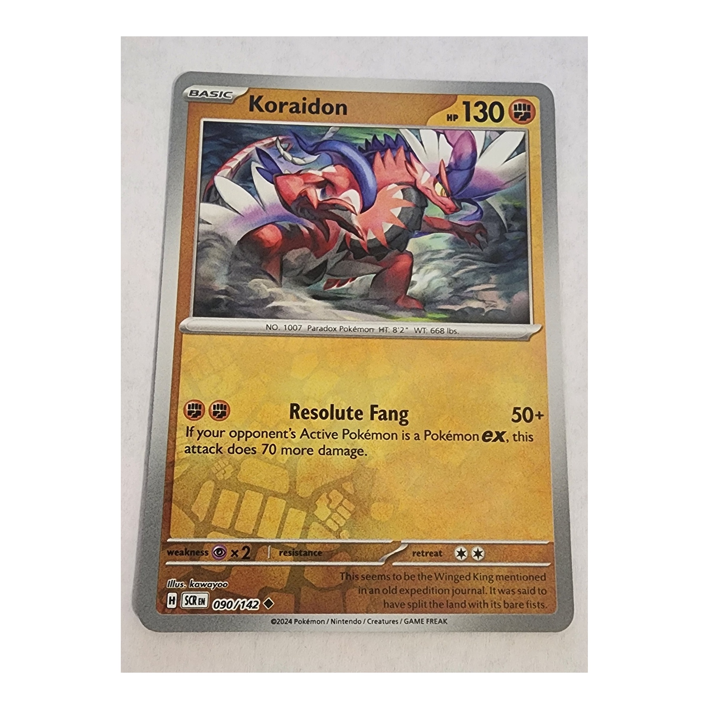 Koraidon Uncommon SV07: Stellar Crown 090/142 NM Reverse Holo