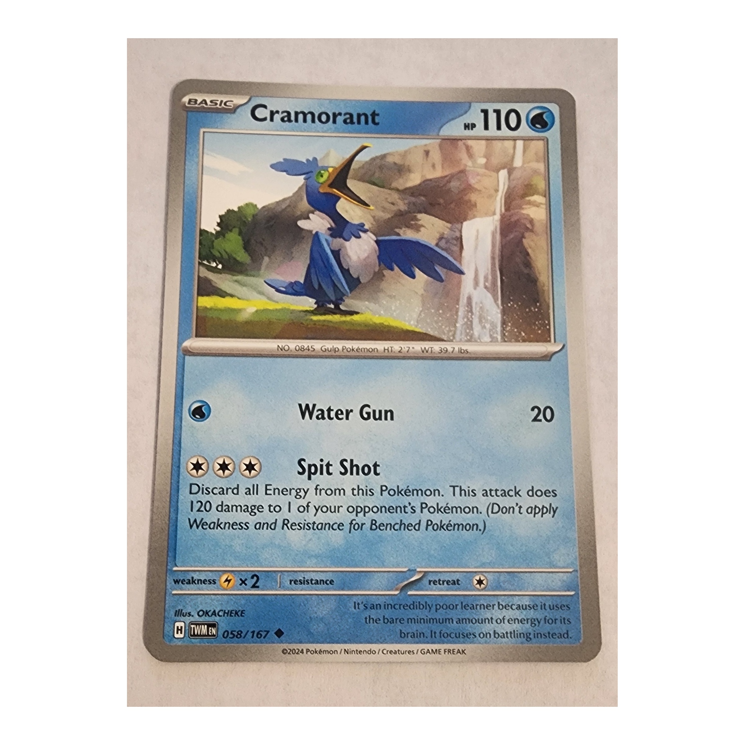 Cramorant Uncommon SV06: Twilight Masquerade 058/167 NM
