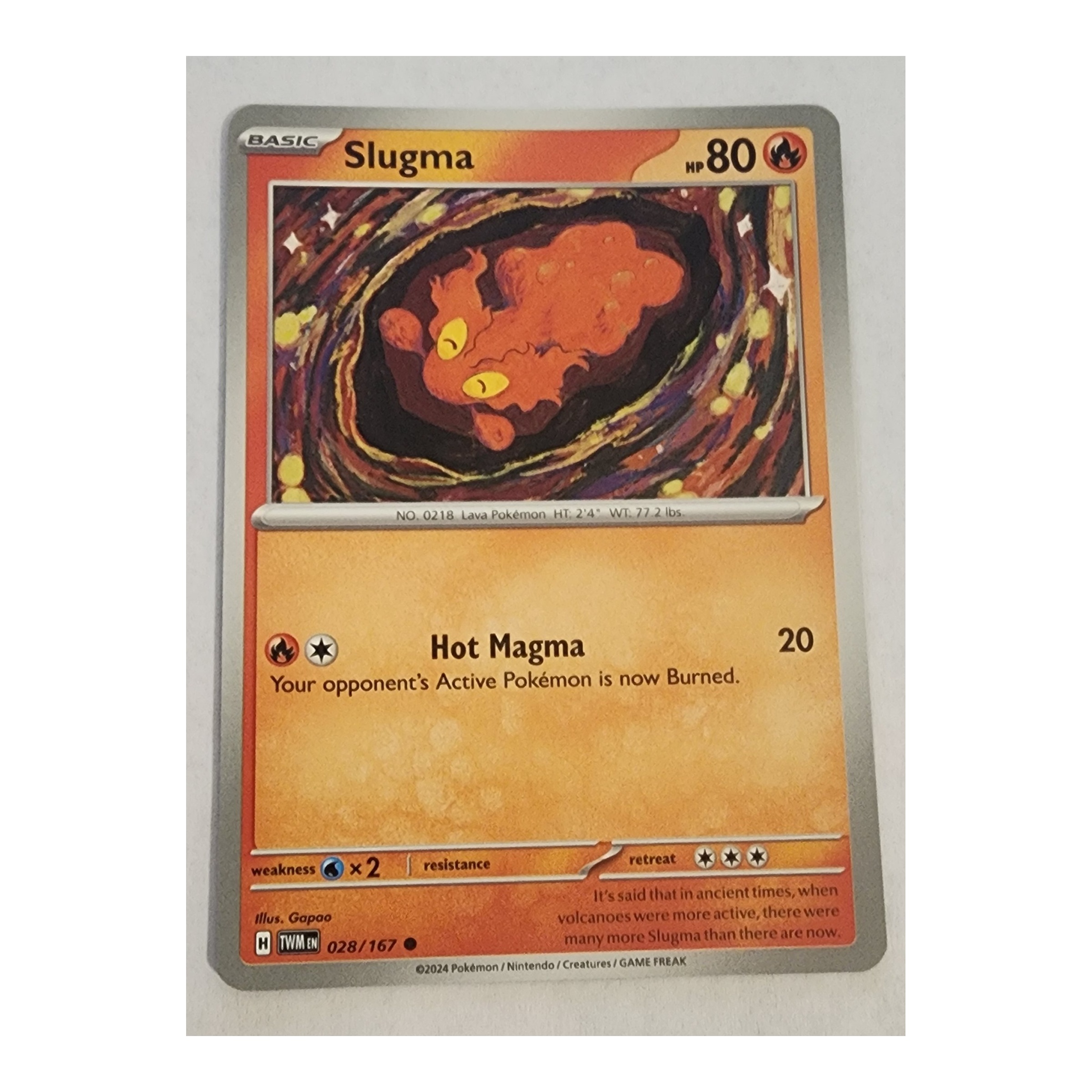 Slugma Common SV06: Twilight Masquerade 028/167 NM