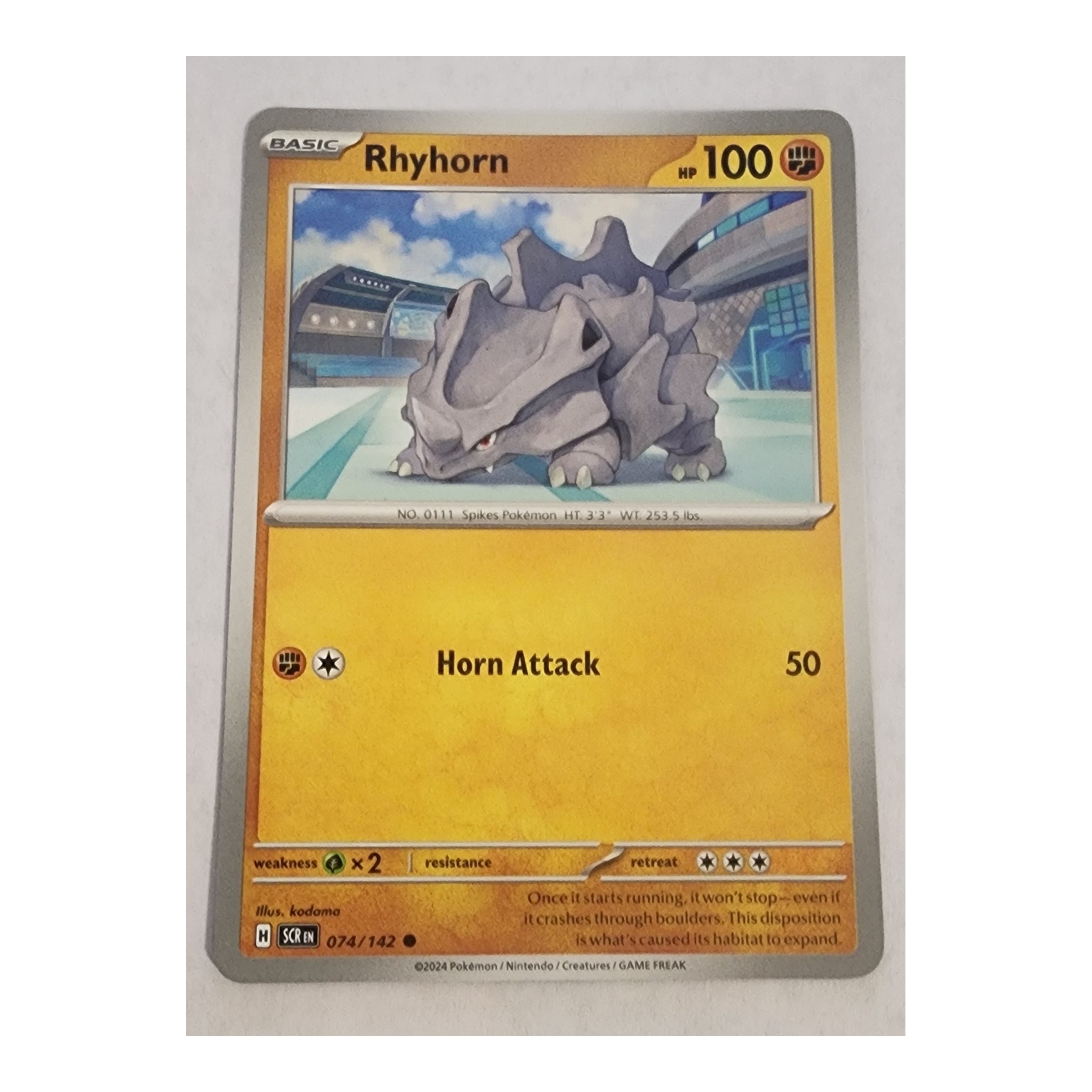 Rhyhorn Common SV07: Stellar Crown 074/142 NM