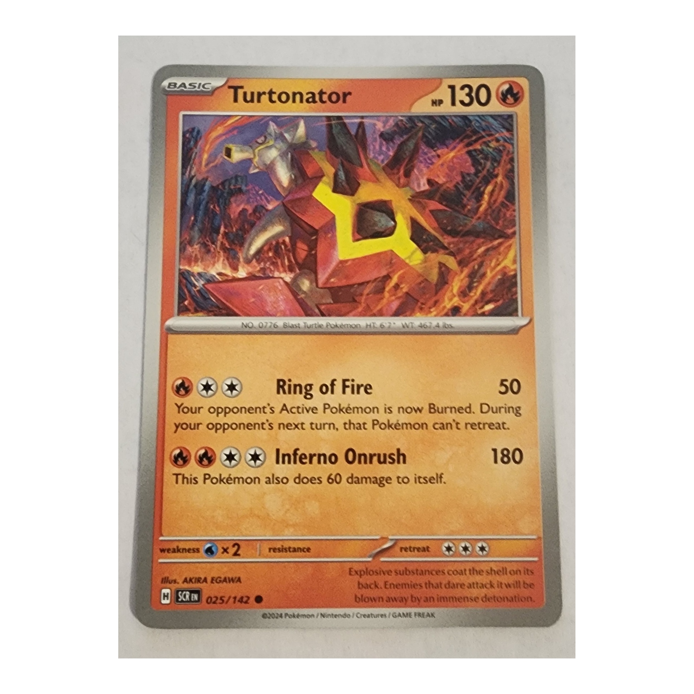 Turtonator Common SV07: Stellar Crown 025/142 NM