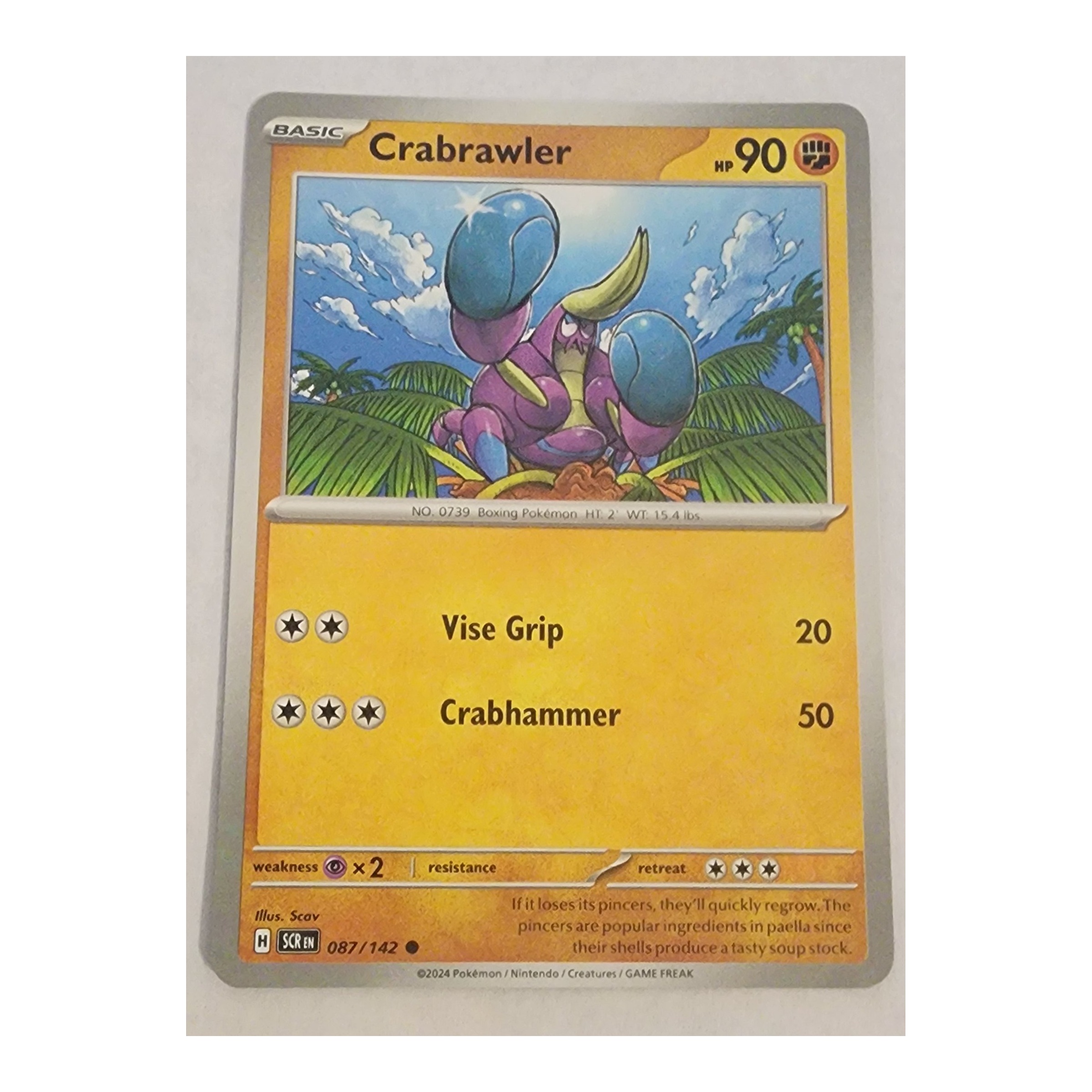 Crabrawler Common SV07: Stellar Crown 087/142 NM