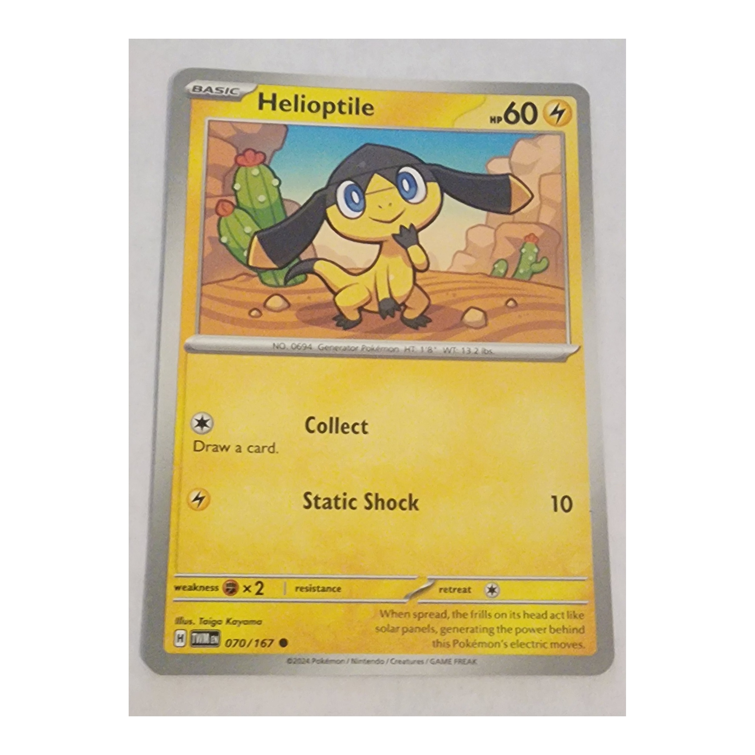 Helioptile Common SV06: Twilight Masquerade 070/167 NM