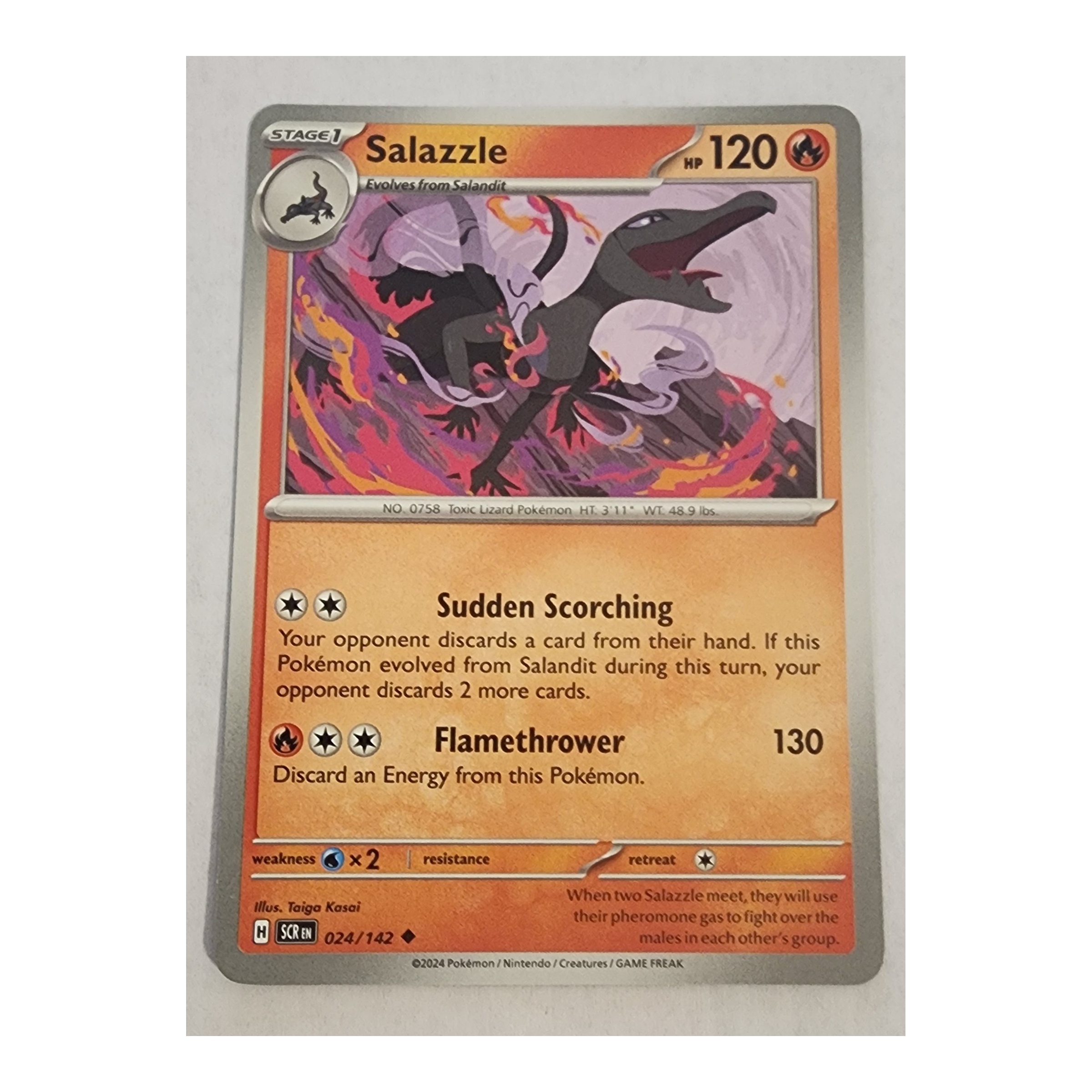 Salazzle Uncommon SV07: Stellar Crown 024/142 NM