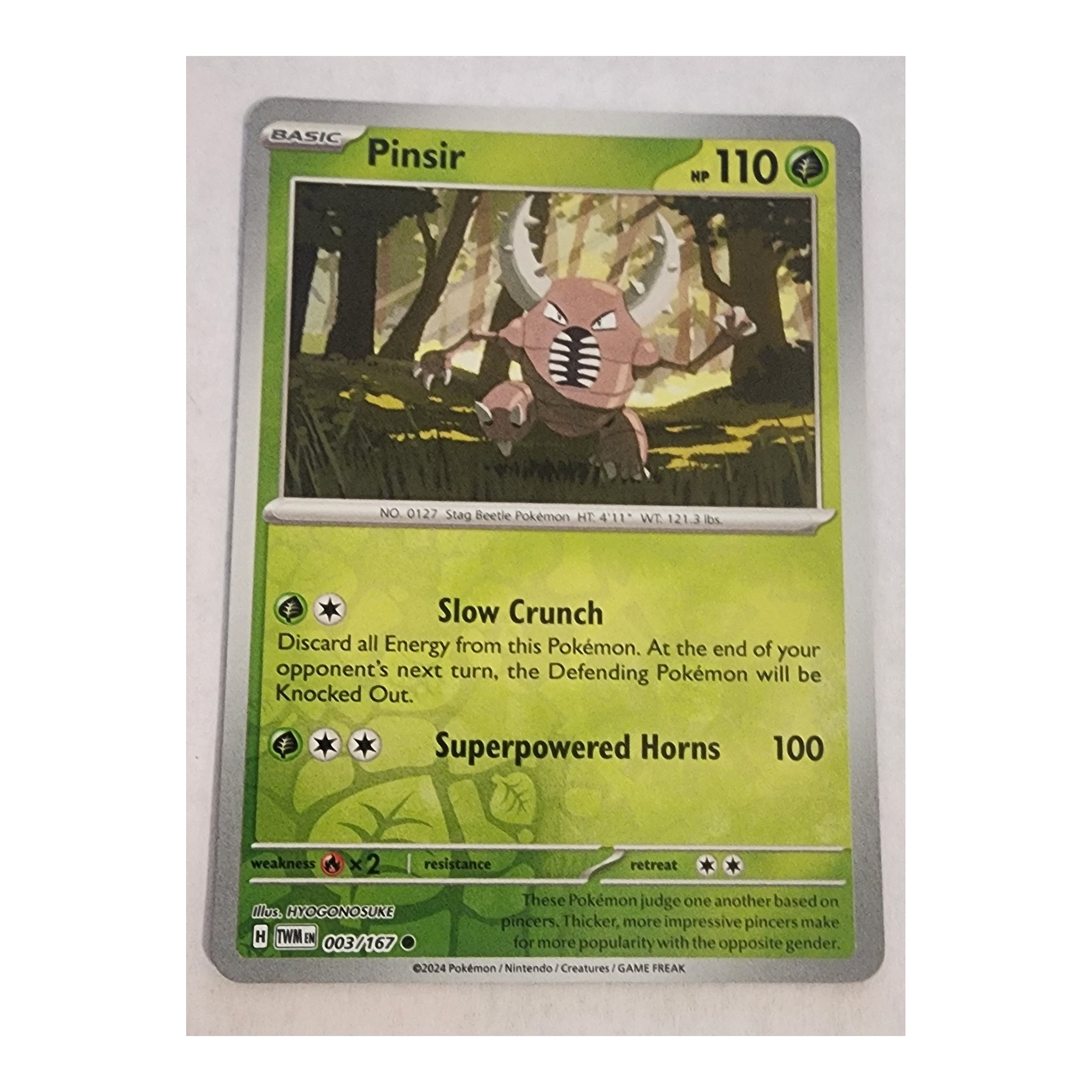 Pinsir Common SV06: Twilight Masquerade 003/167 NM Reverse Holo