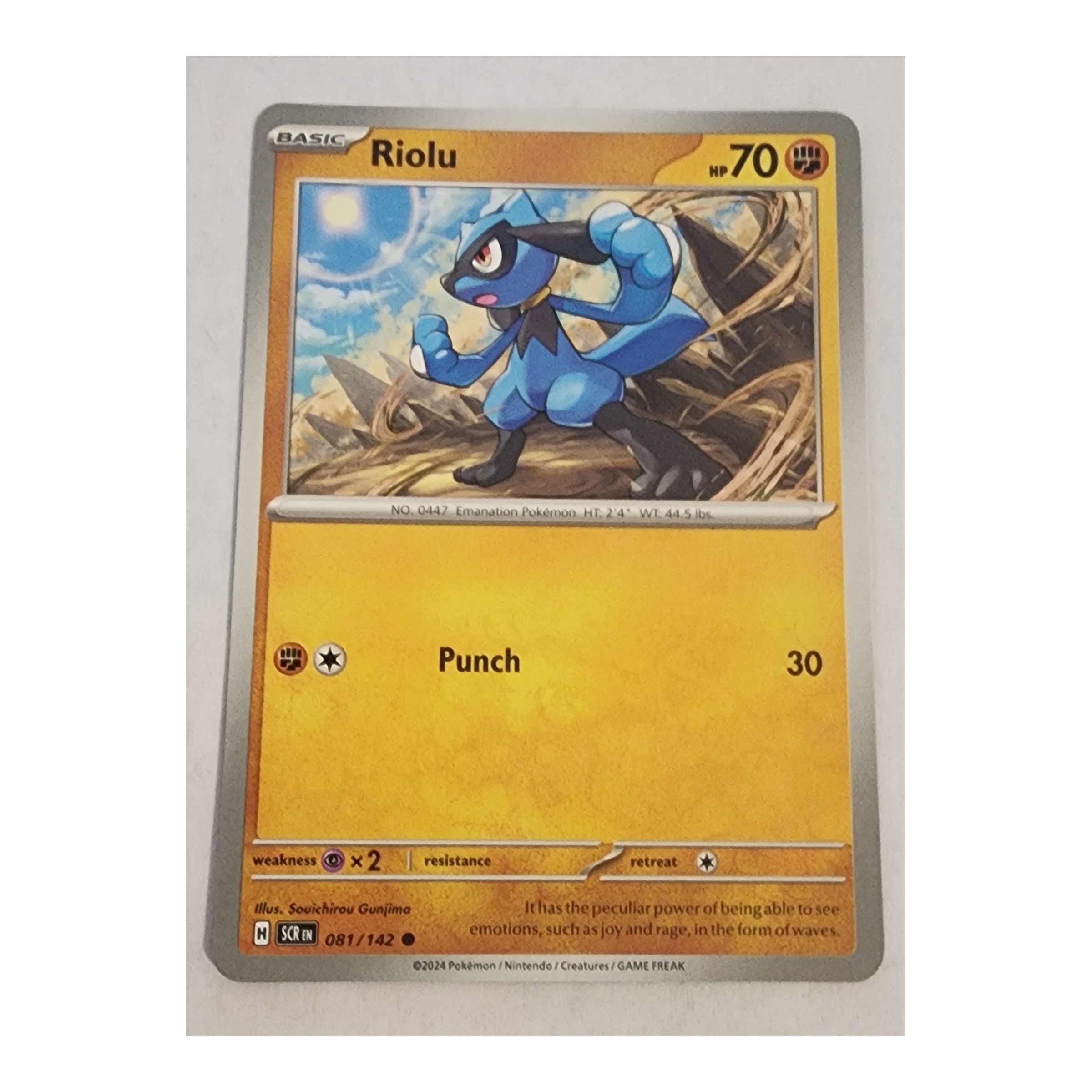 Riolu Common SV07: Stellar Crown 081/142 NM