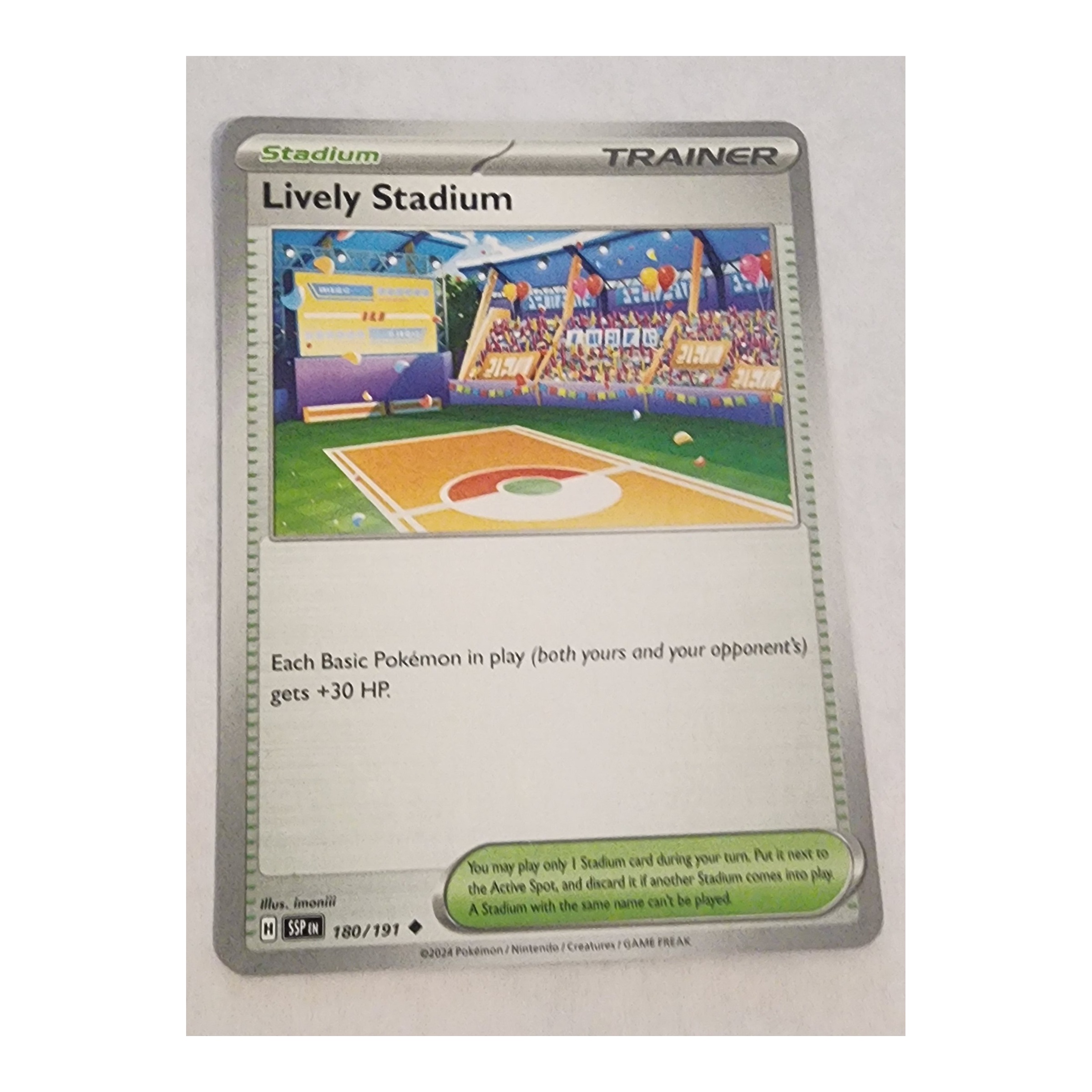 Lively Stadium Uncommon SV08: Surging Sparks 180/191 NM