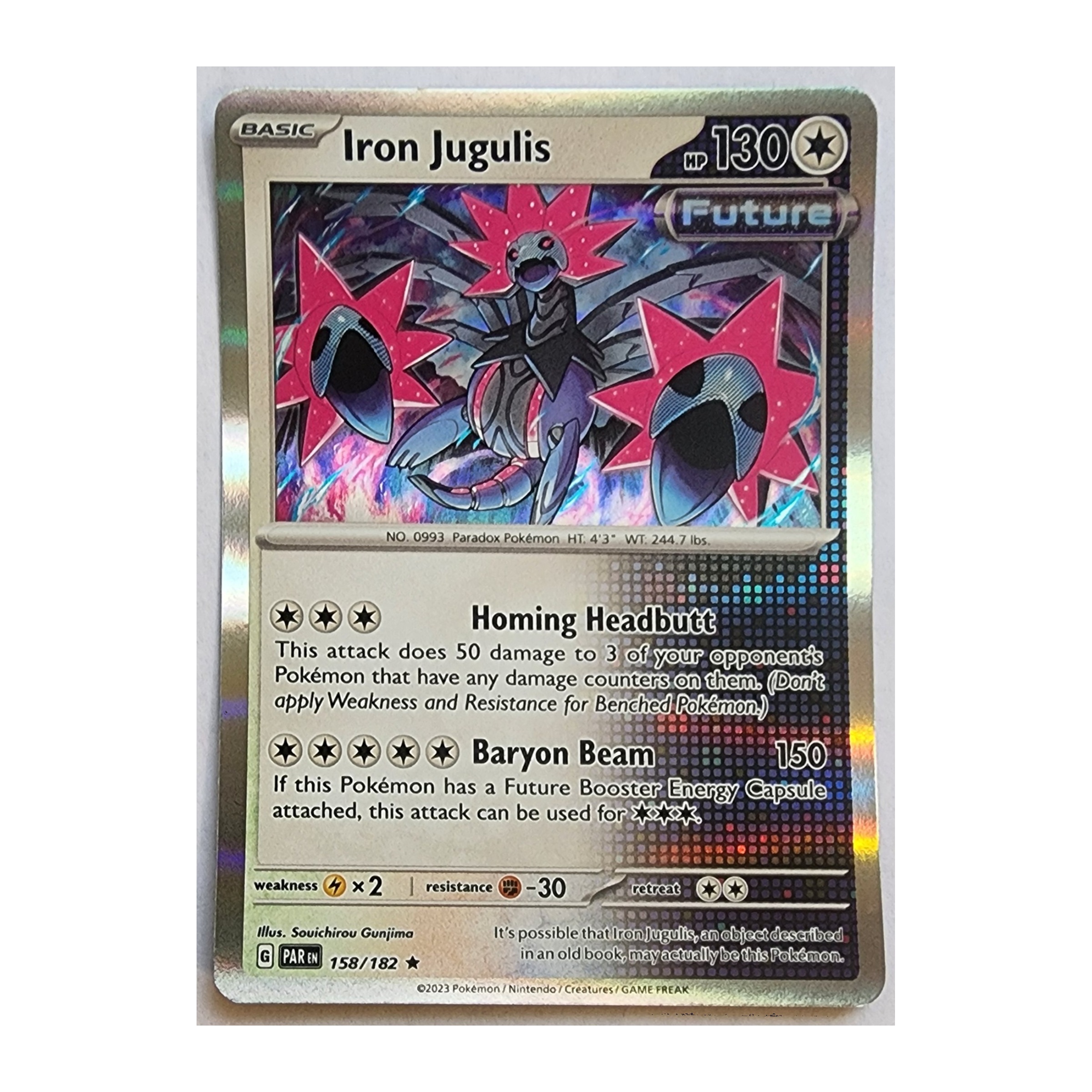 Iron Jugulis Rare SV04: Paradox Rift 158/182 NM Holo