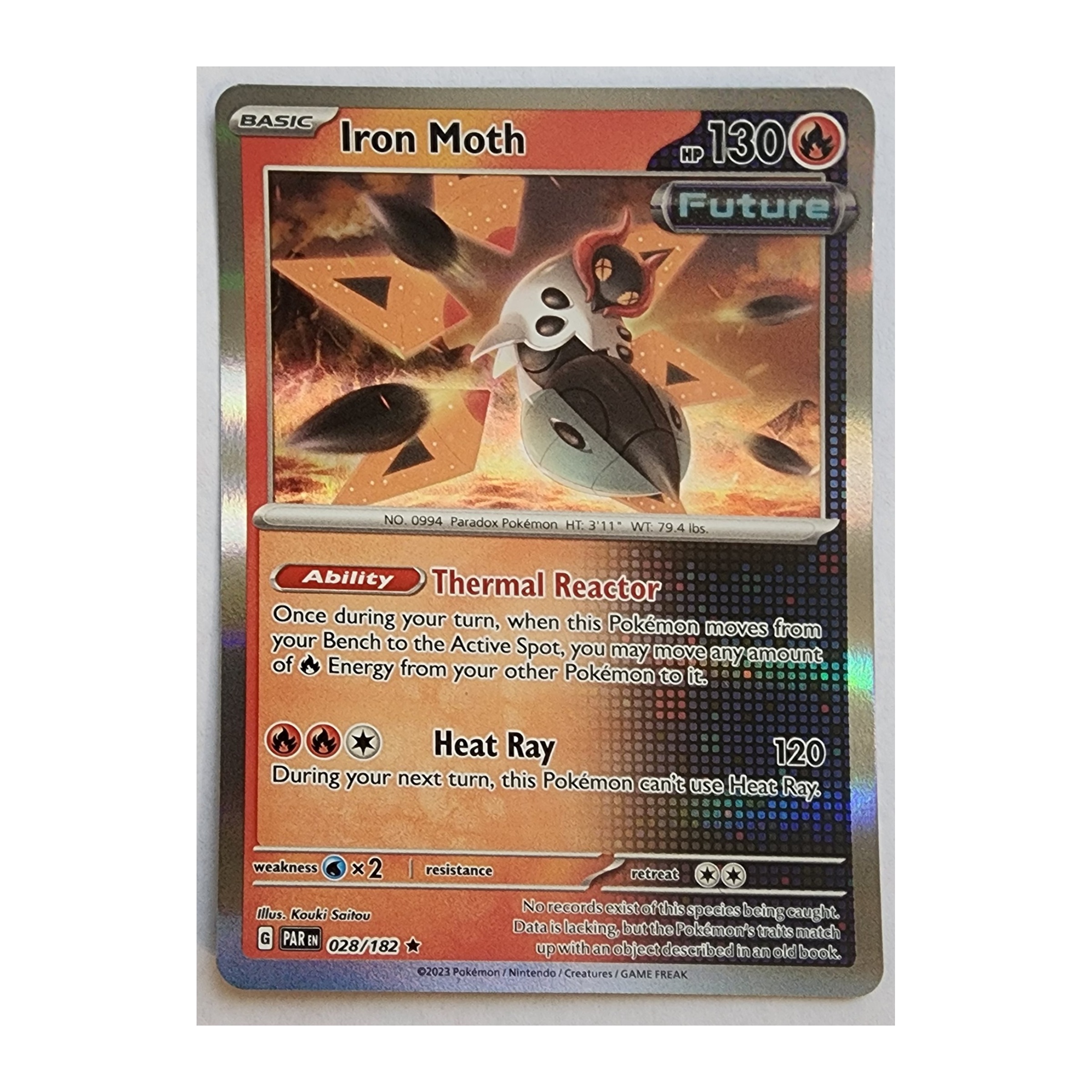 Iron Moth Rare SV04: Paradox Rift 028/182 NM Holo