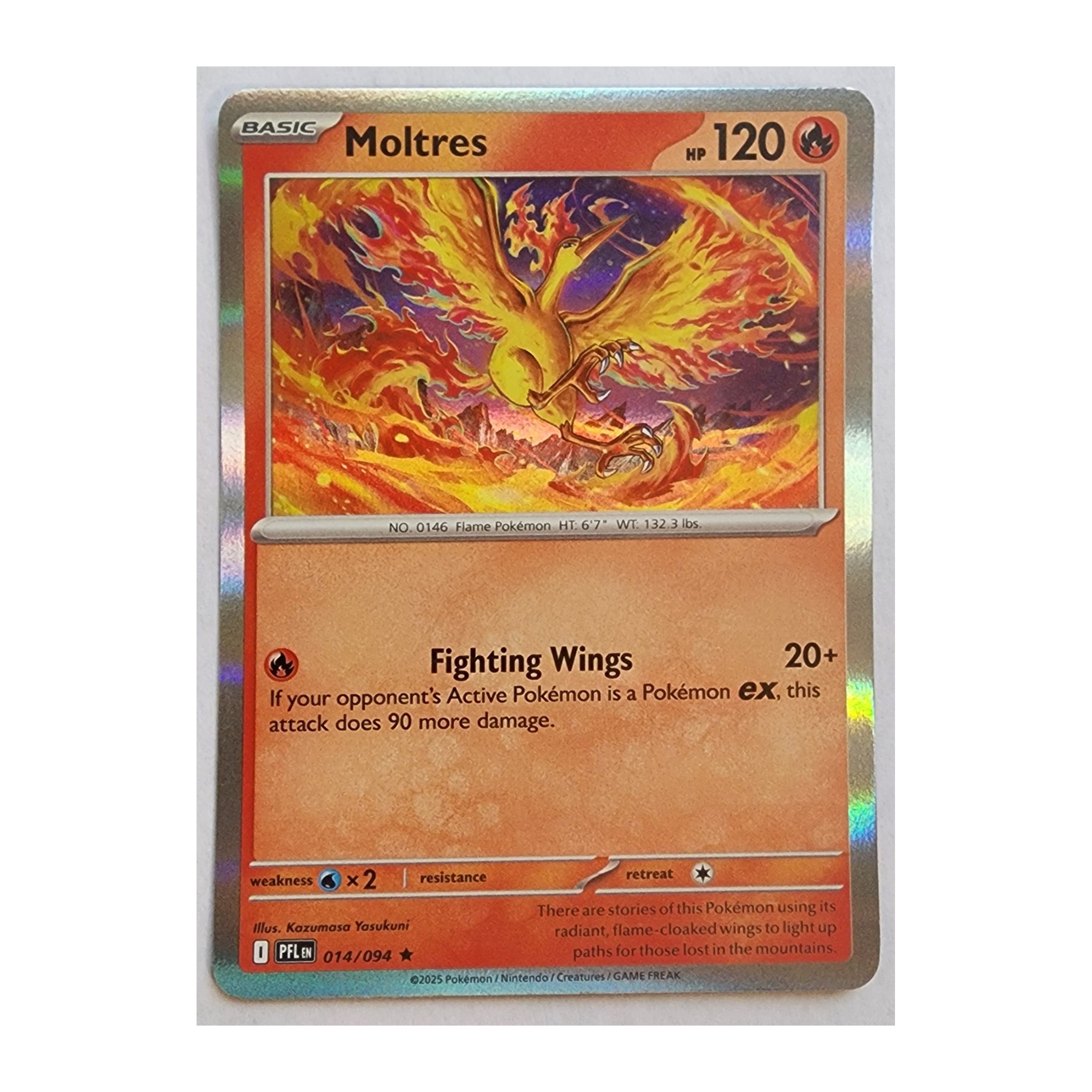 Moltres Rare ME02: Phantasmal Flames 014/094 NM Holo