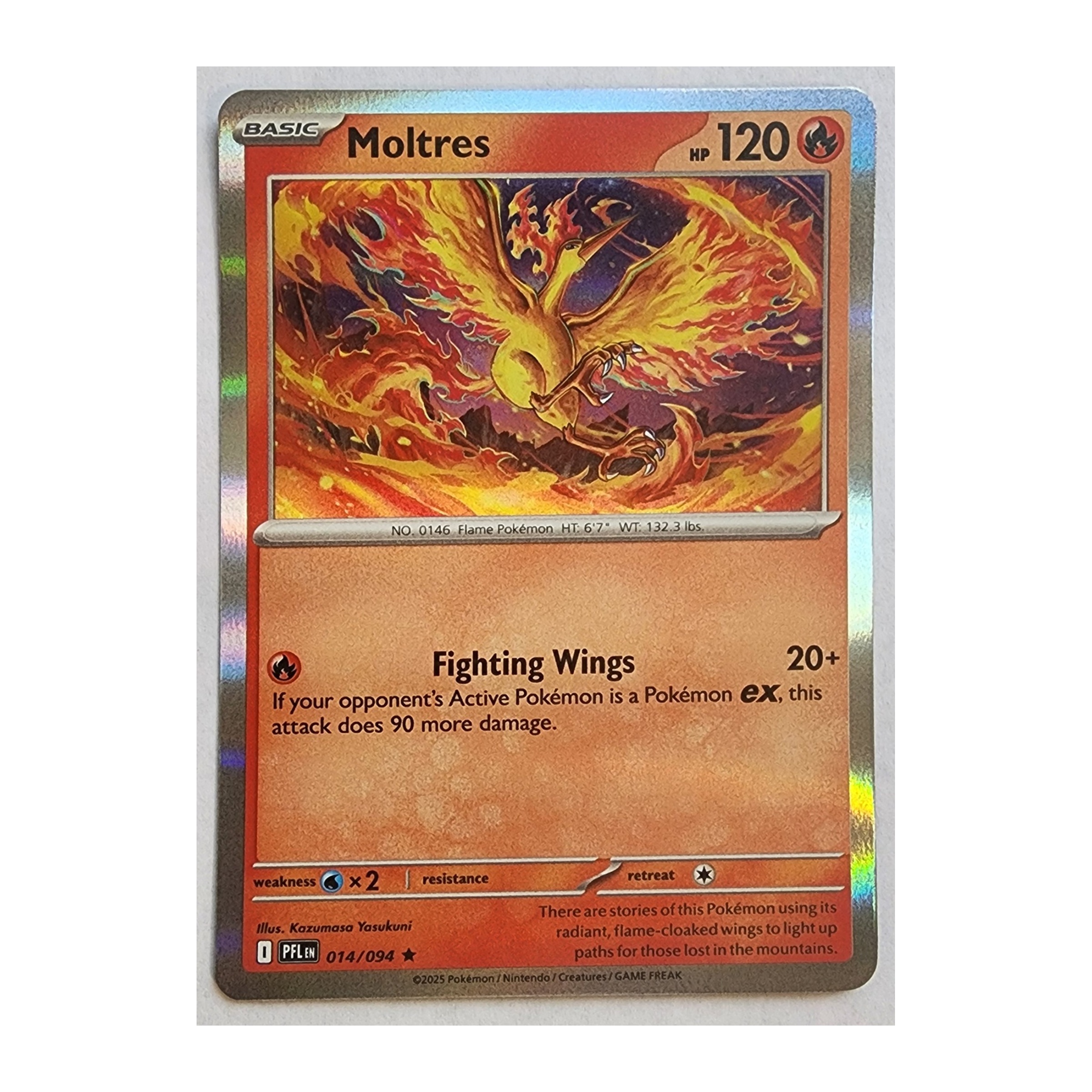 Moltres Rare ME02: Phantasmal Flames 014/094 NM Holo