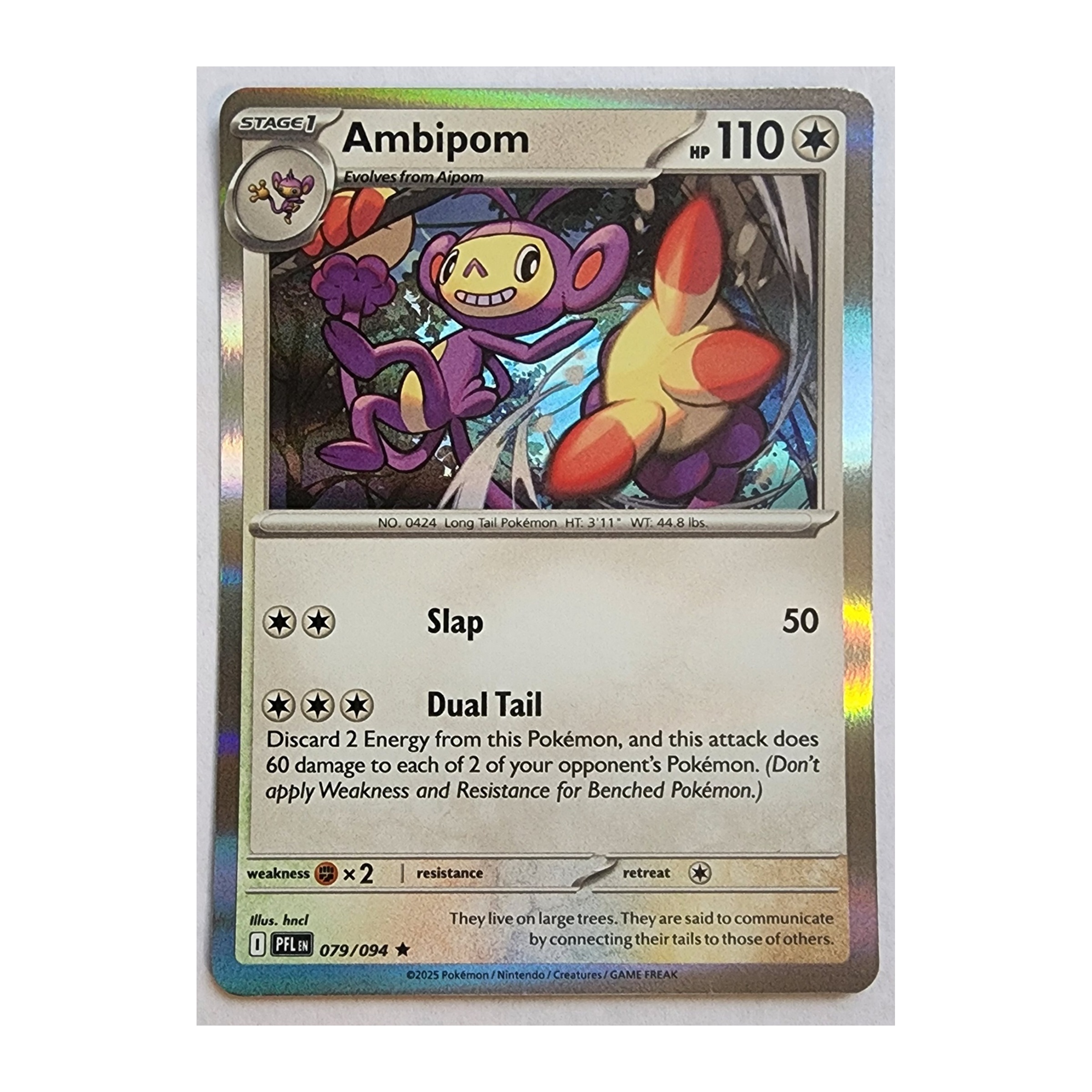 Ambipom Rare ME02: Phantasmal Flames 079/094 NM Holo