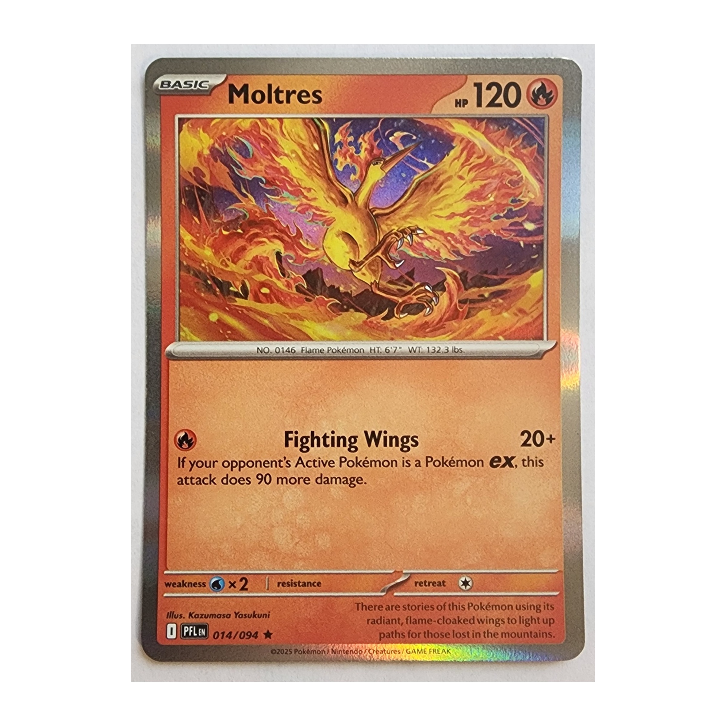 Moltres Rare ME02: Phantasmal Flames 014/094 NM Holo