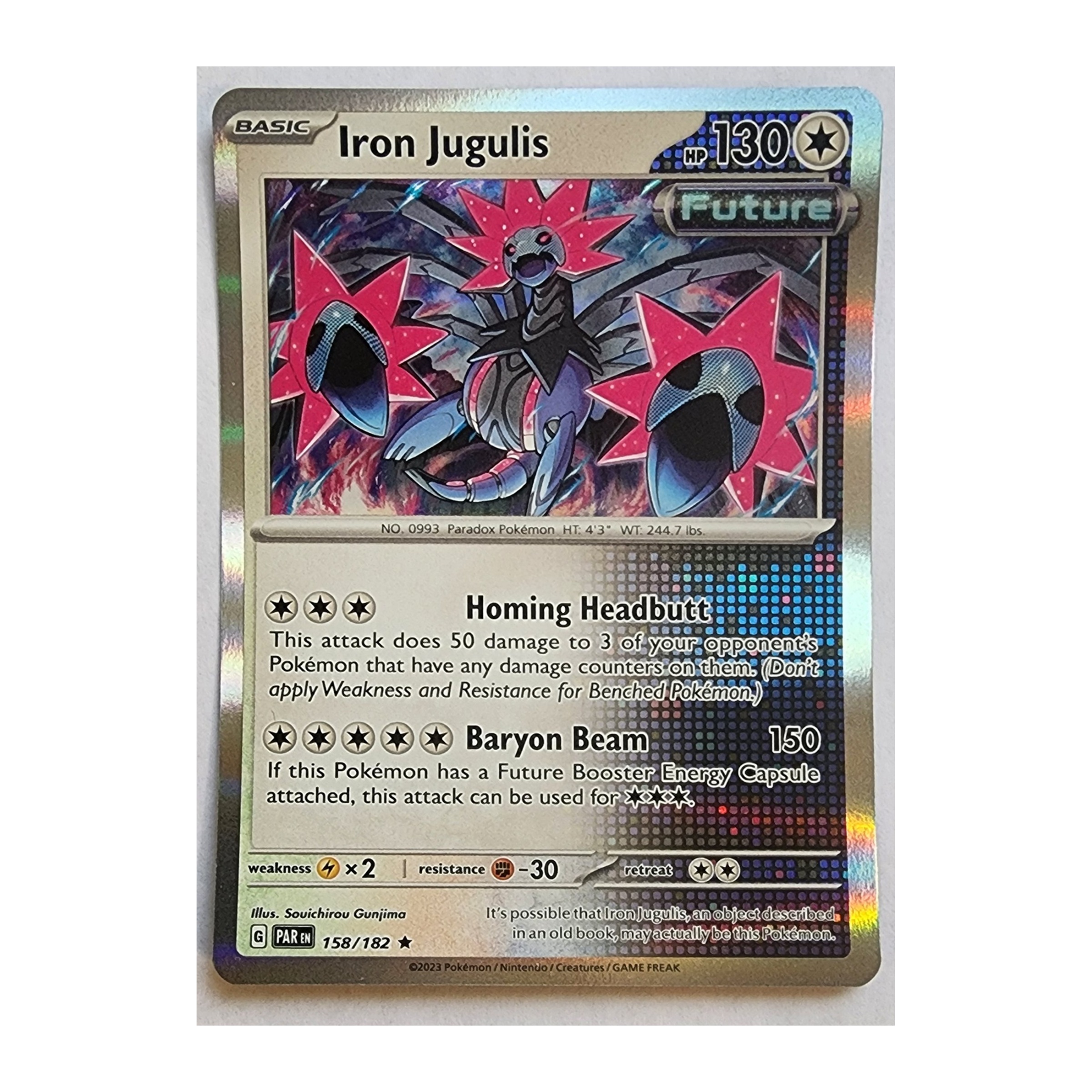 Iron Jugulis Rare SV04: Paradox Rift 158/182 NM Holo