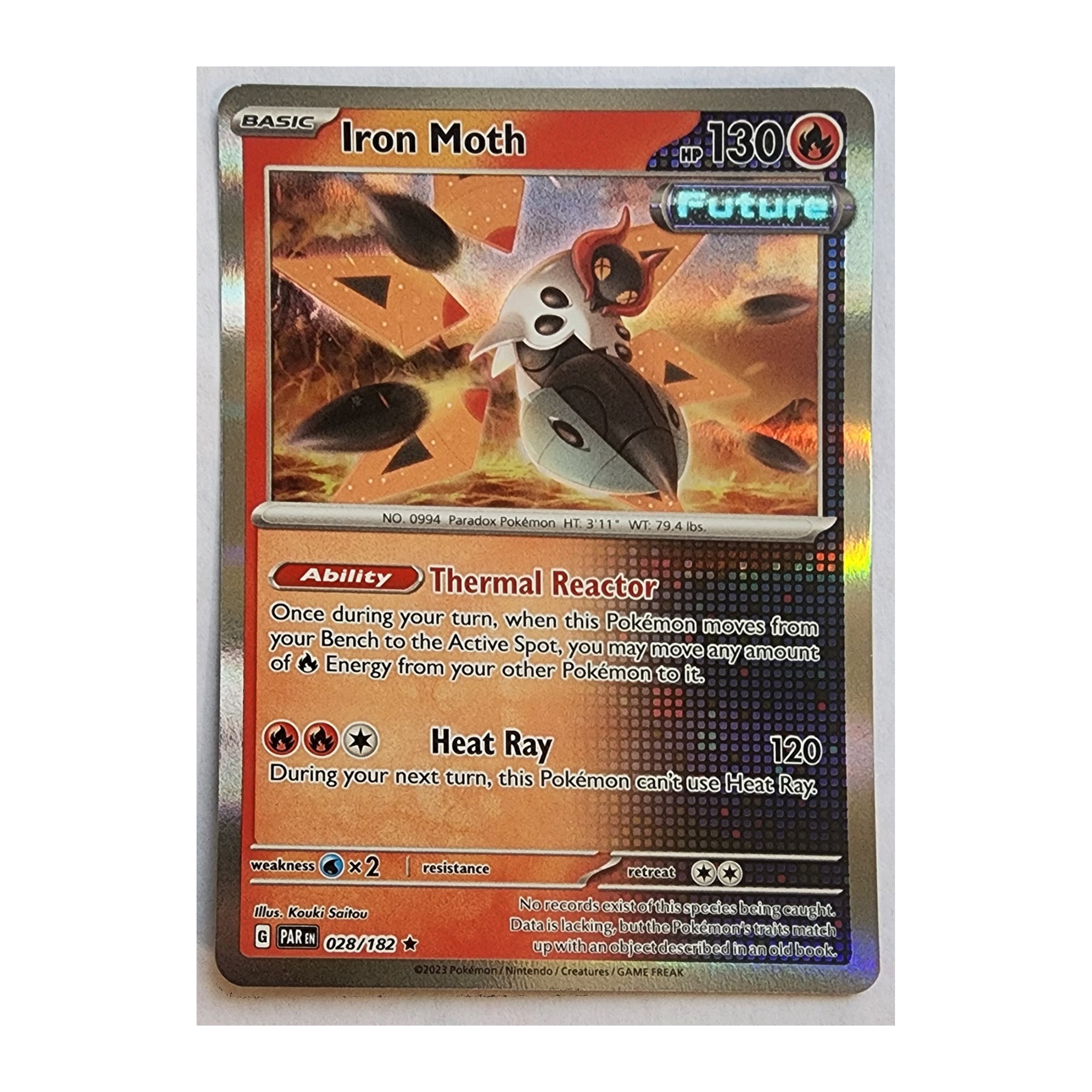 Iron Moth Rare SV04: Paradox Rift 028/182 NM Holo