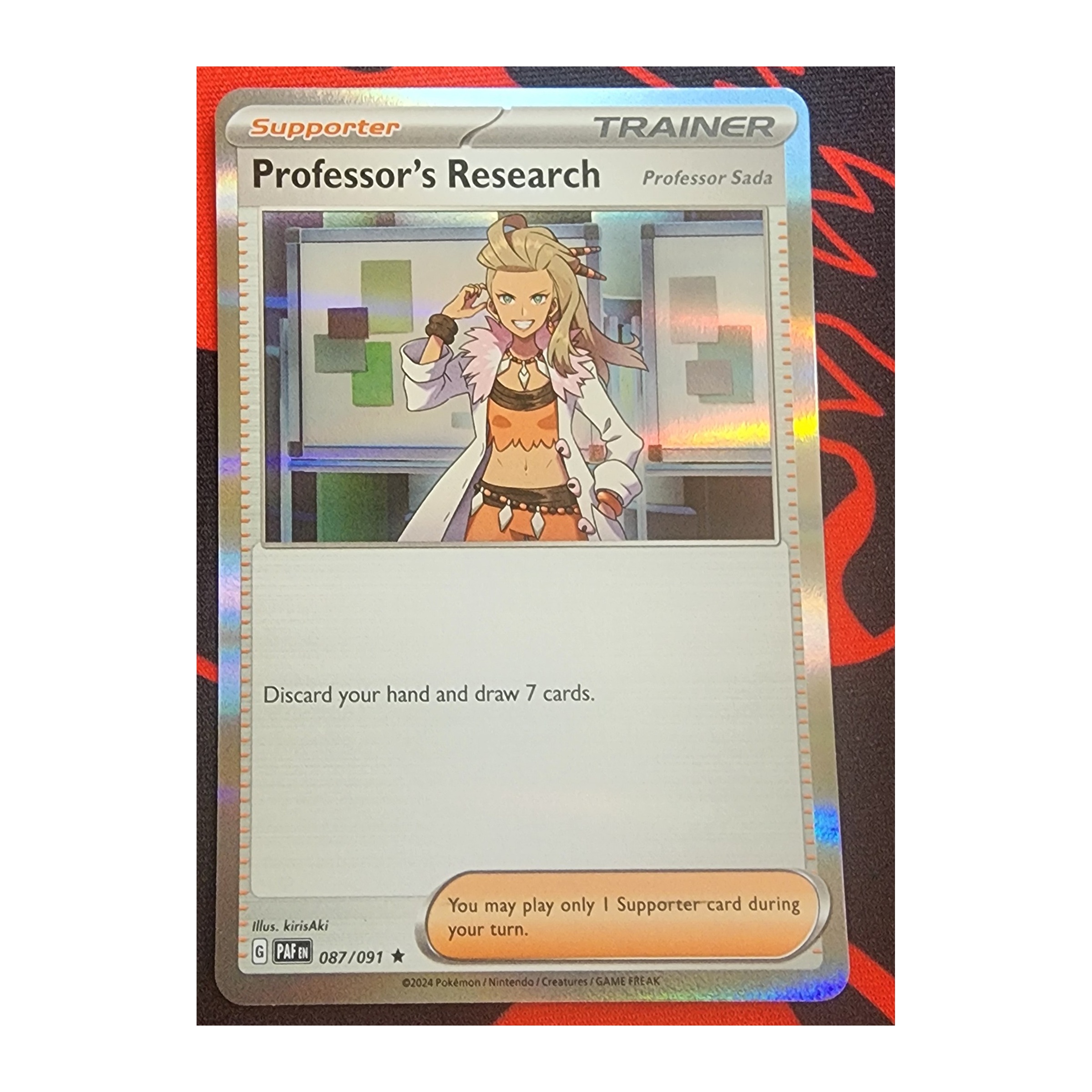Professor's Research Rare SV04.5: Paldean Fates 087/091 NM Holo