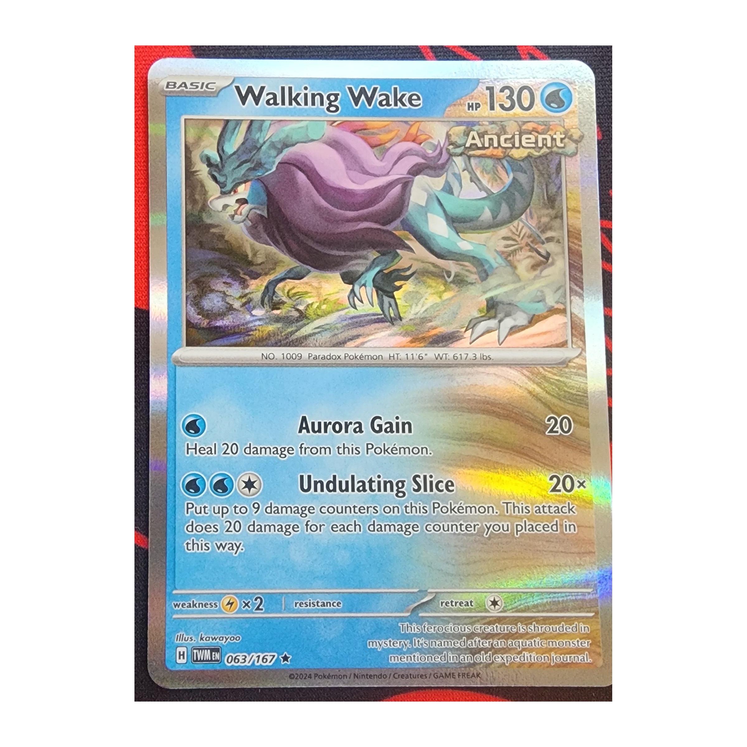 Walking Wake Rare SV06: Twilight Masquerade 063/167 NM Reverse Holo