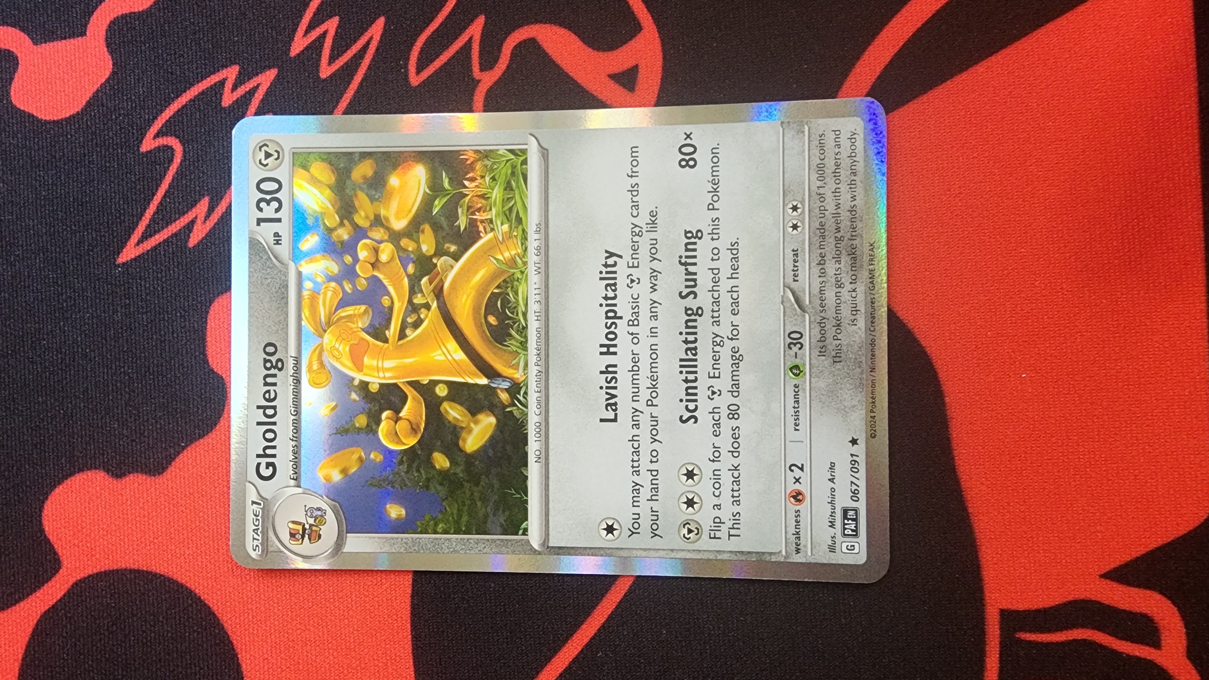 Gholdengo Rare SV04.5: Paldean Fates 067/091 NM Holo