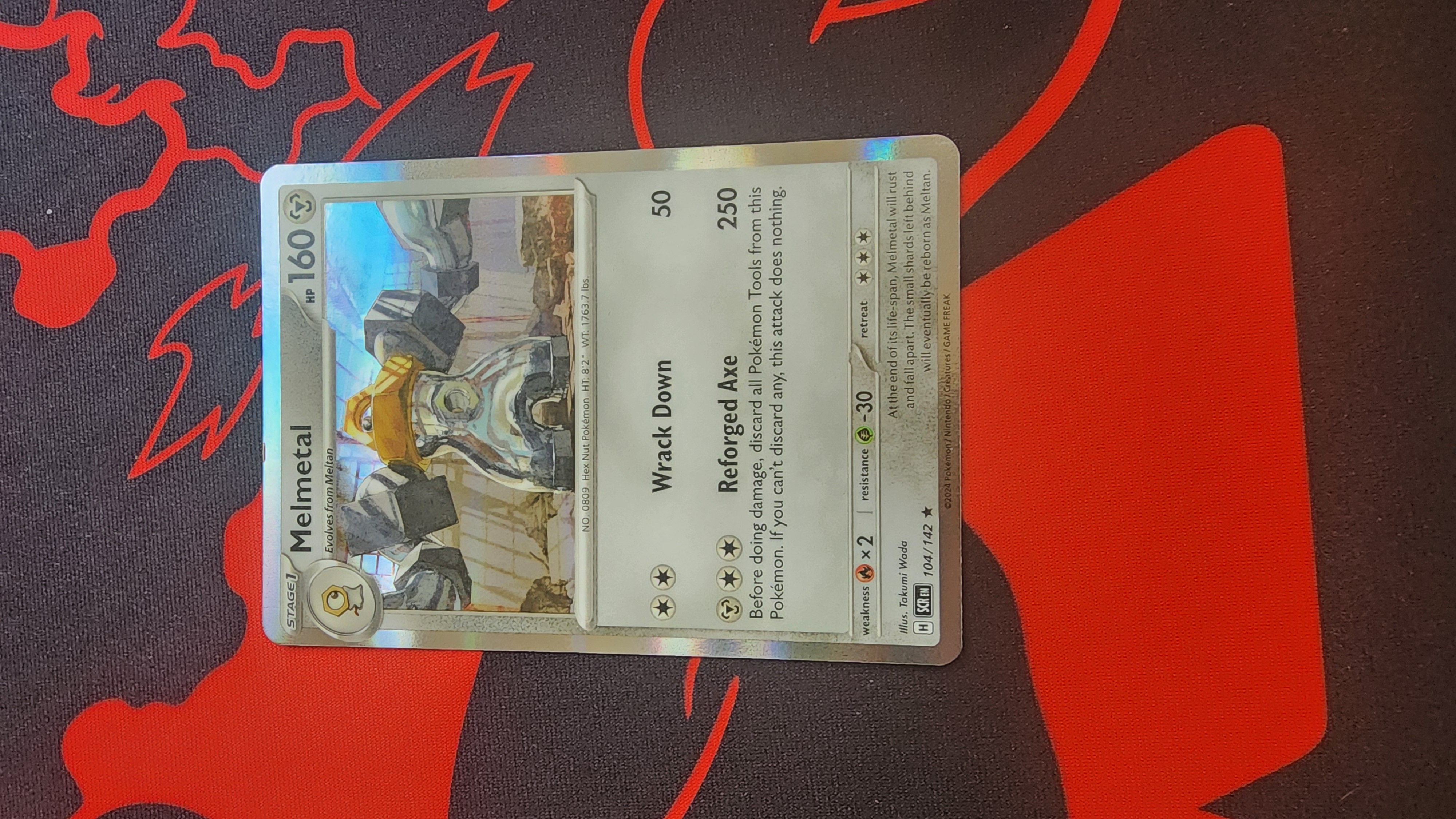 Melmetal Rare SV07: Stellar Crown 104/142 NM Holo