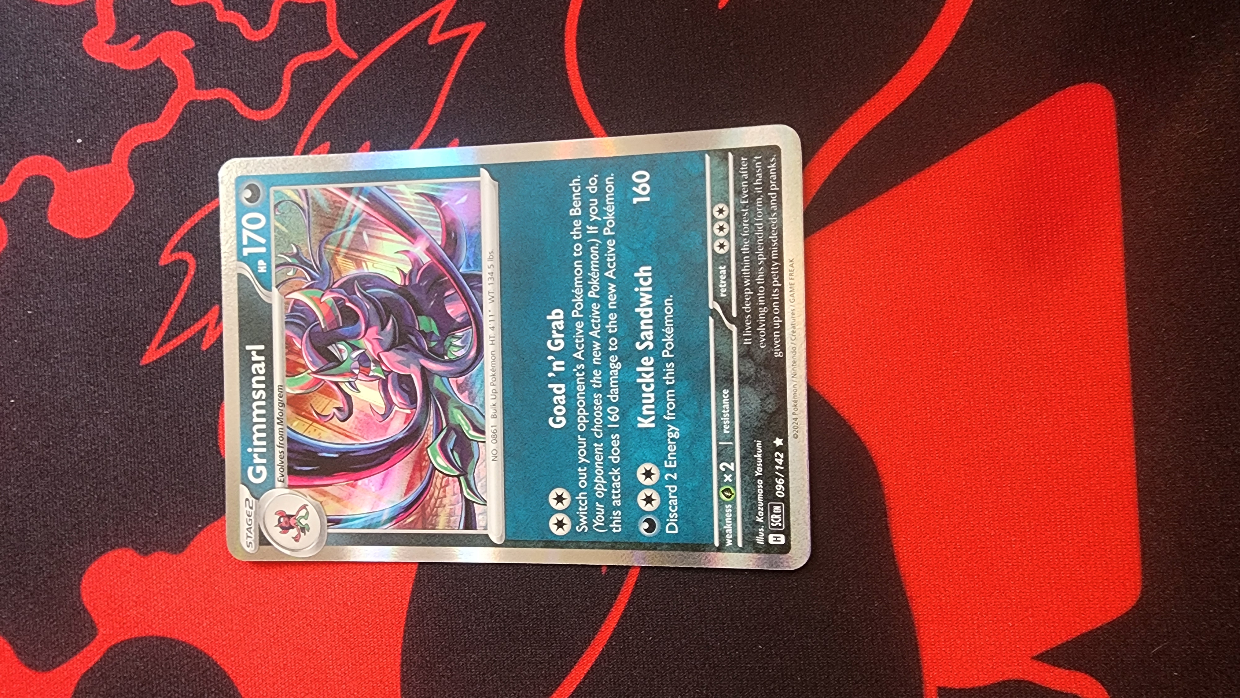 Grimmsnarl Rare SV07: Stellar Crown 096/142 NM Holo