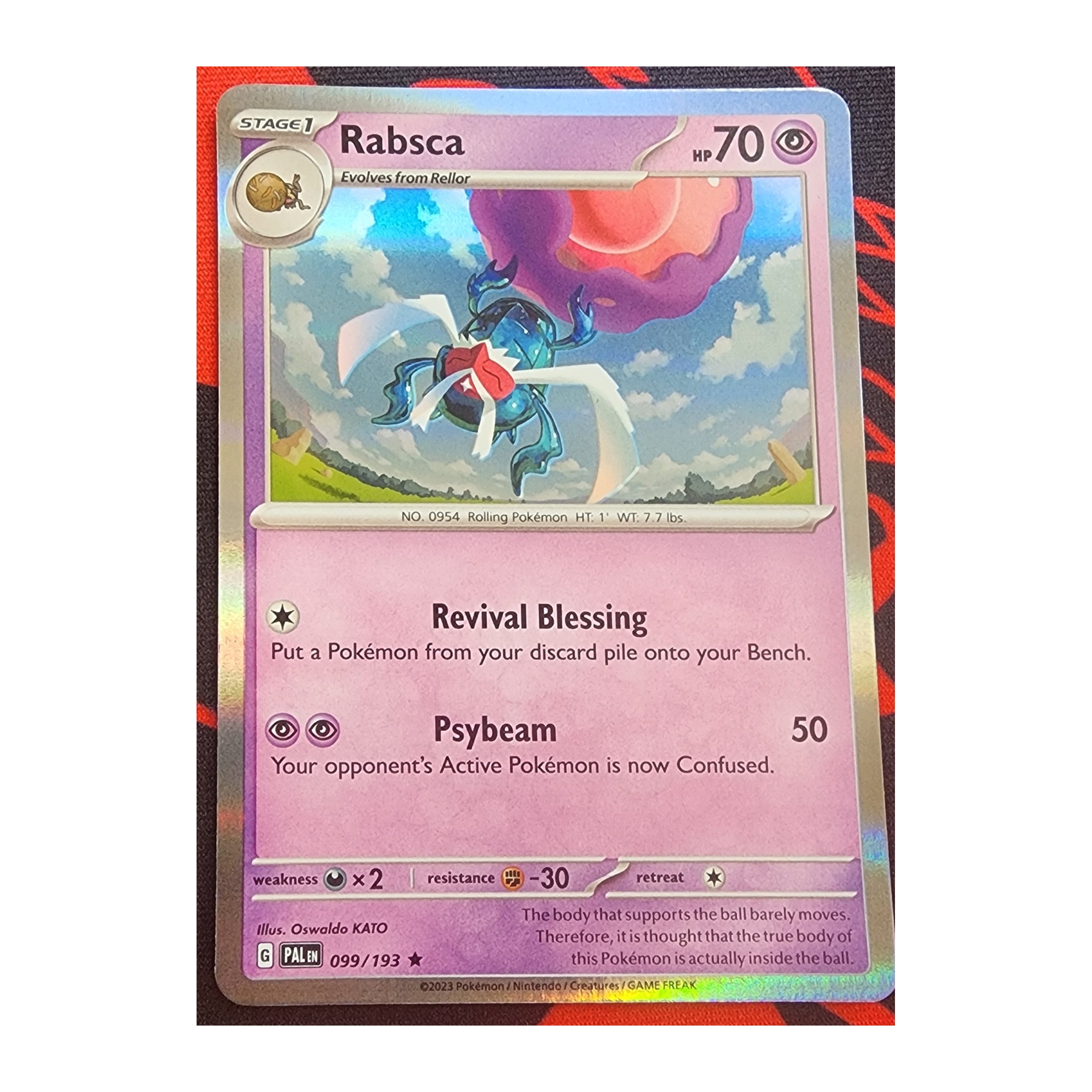 Rabsca Rare SV02: Paldea Evolved 099/193 NM Reverse Holo