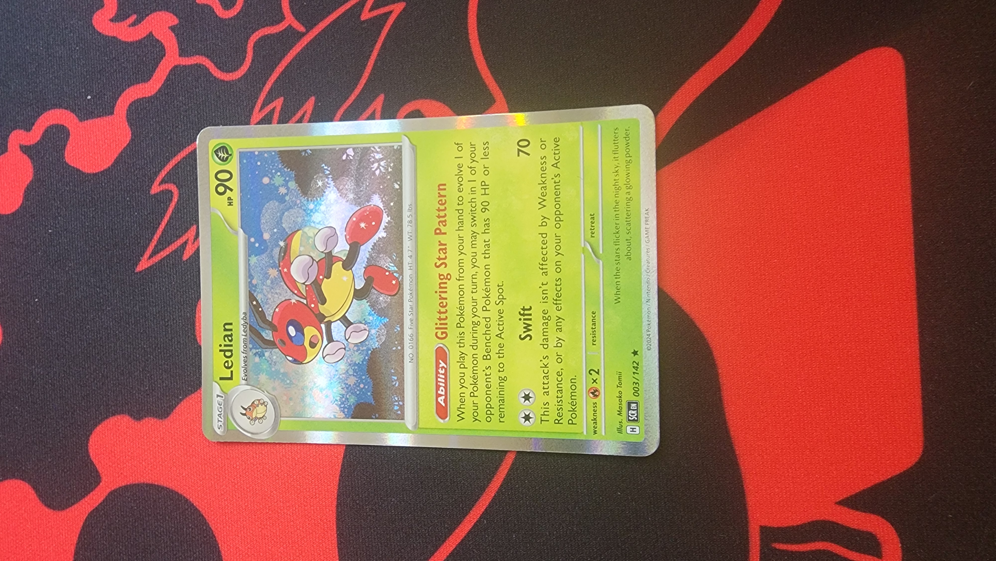 Ledian Rare SV07: Stellar Crown 003/142 NM Holo