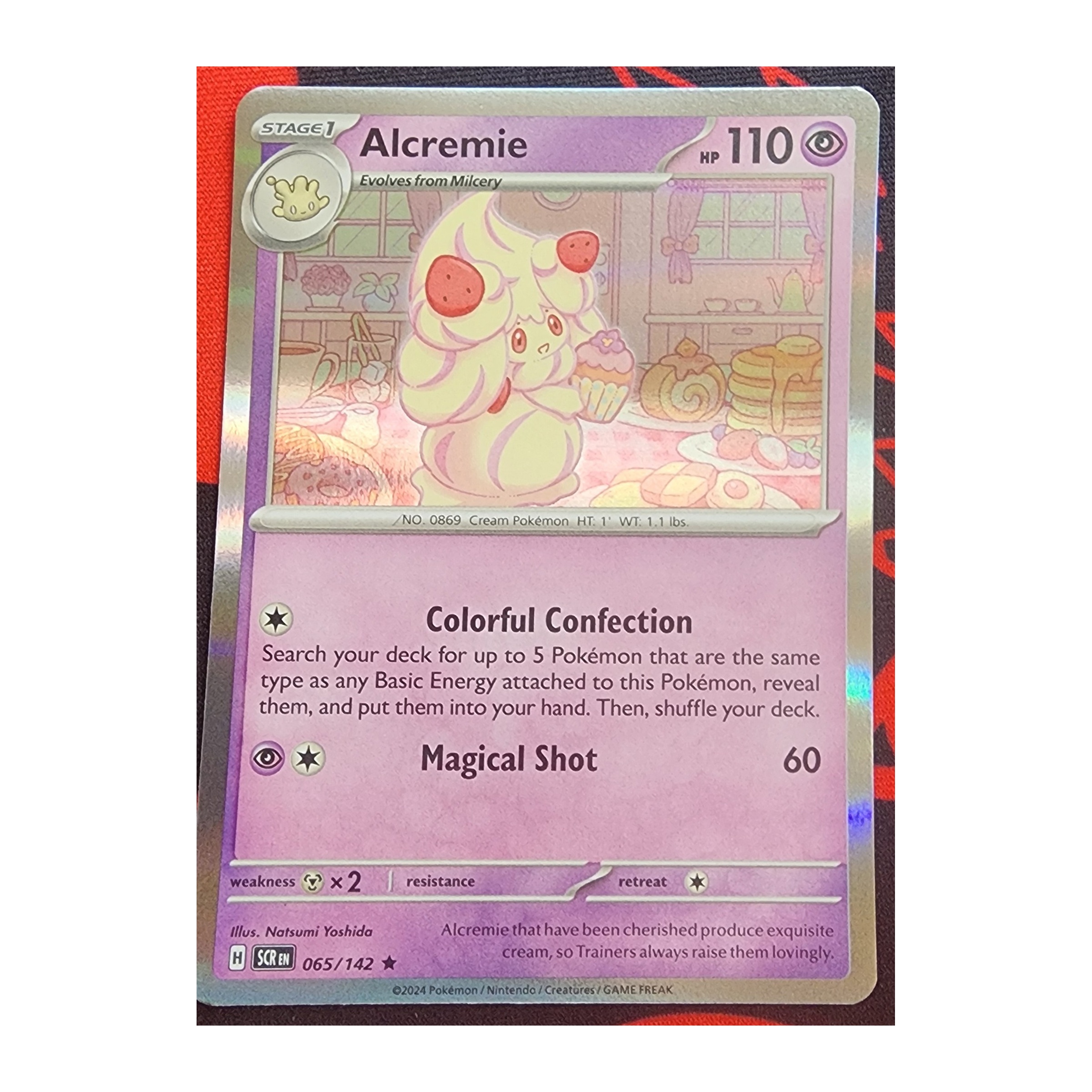 Alcremie Rare SV07: Stellar Crown 065/142 NM Reverse Holo