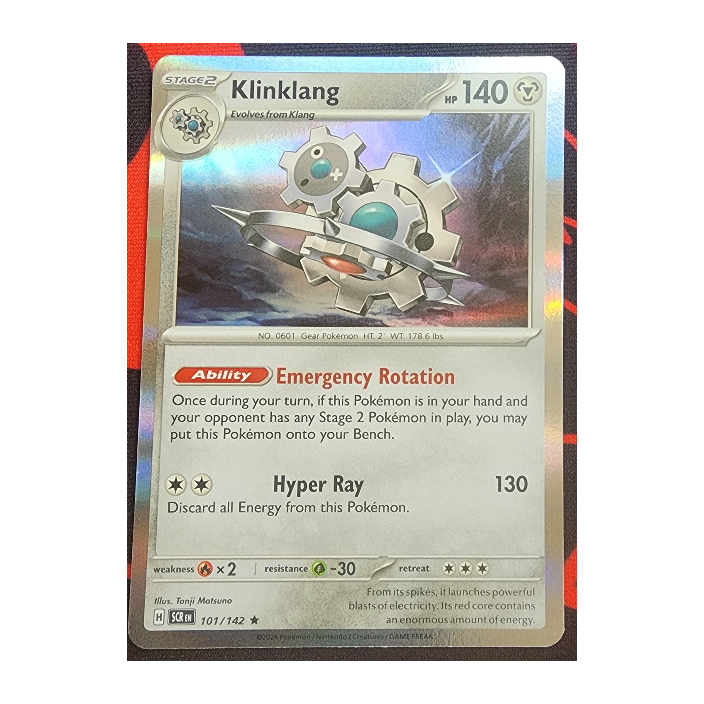 Klinklang Rare SV07: Stellar Crown 101/142 NM Holo