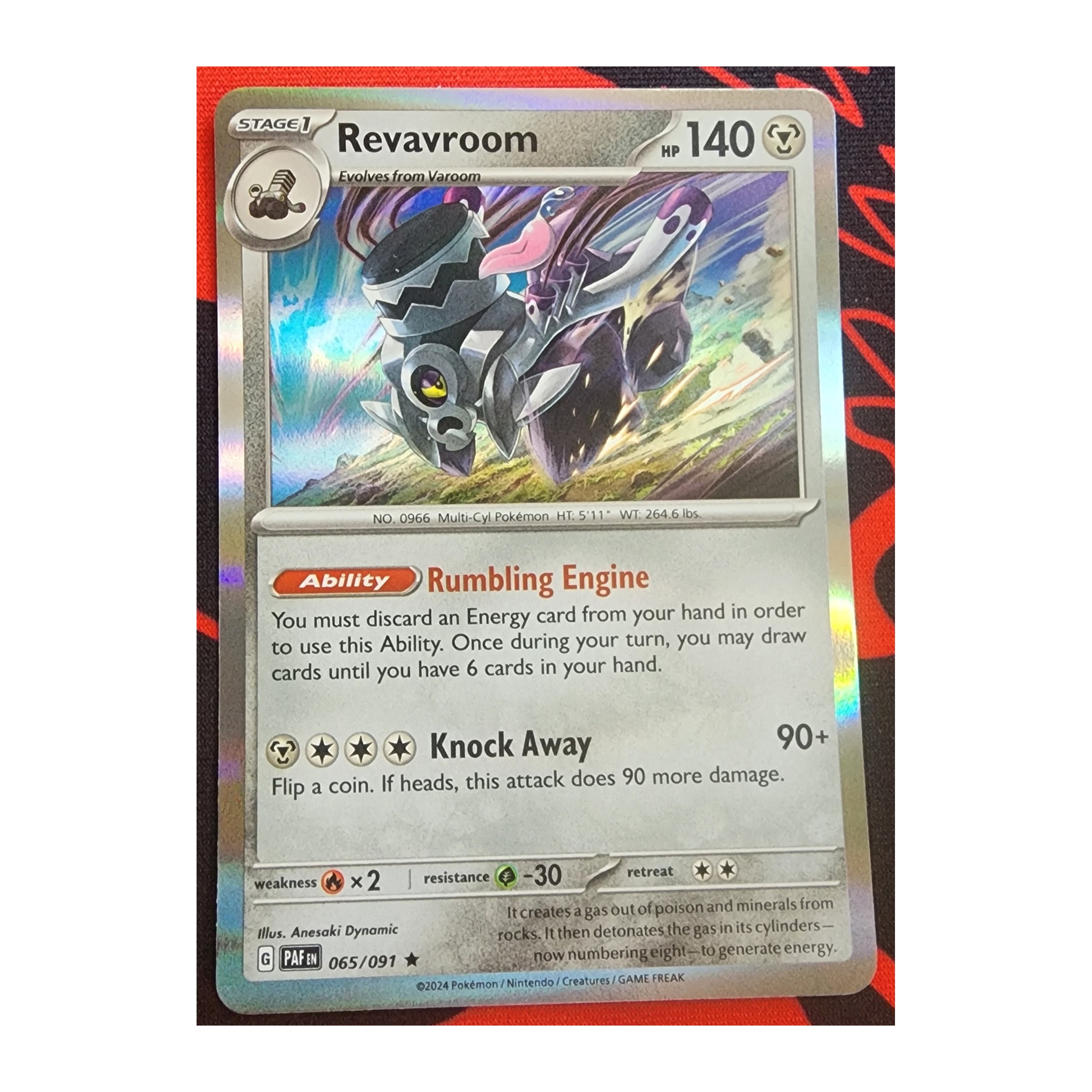 Revavroom Rare SV04.5: Paldean Fates 065/091 NM Reverse Holo