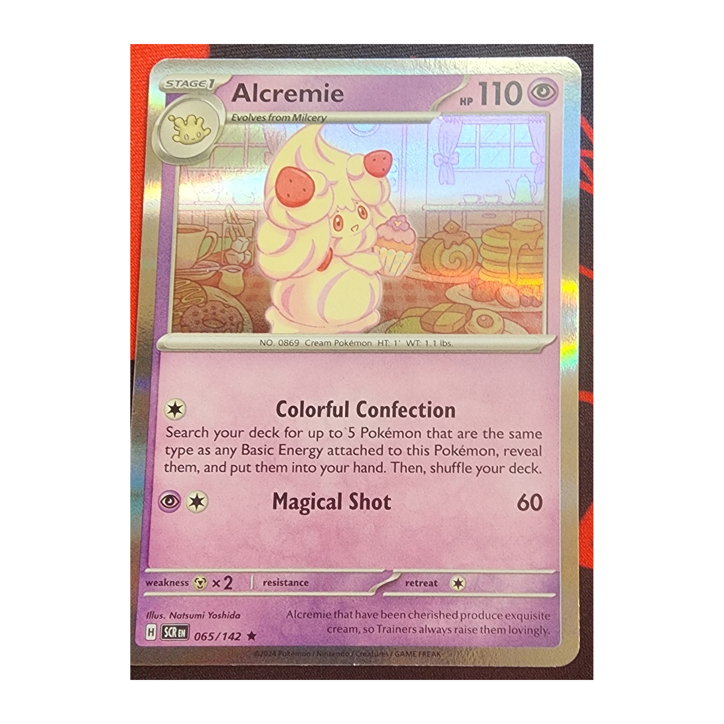 Alcremie Rare SV07: Stellar Crown 065/142 NM Holo