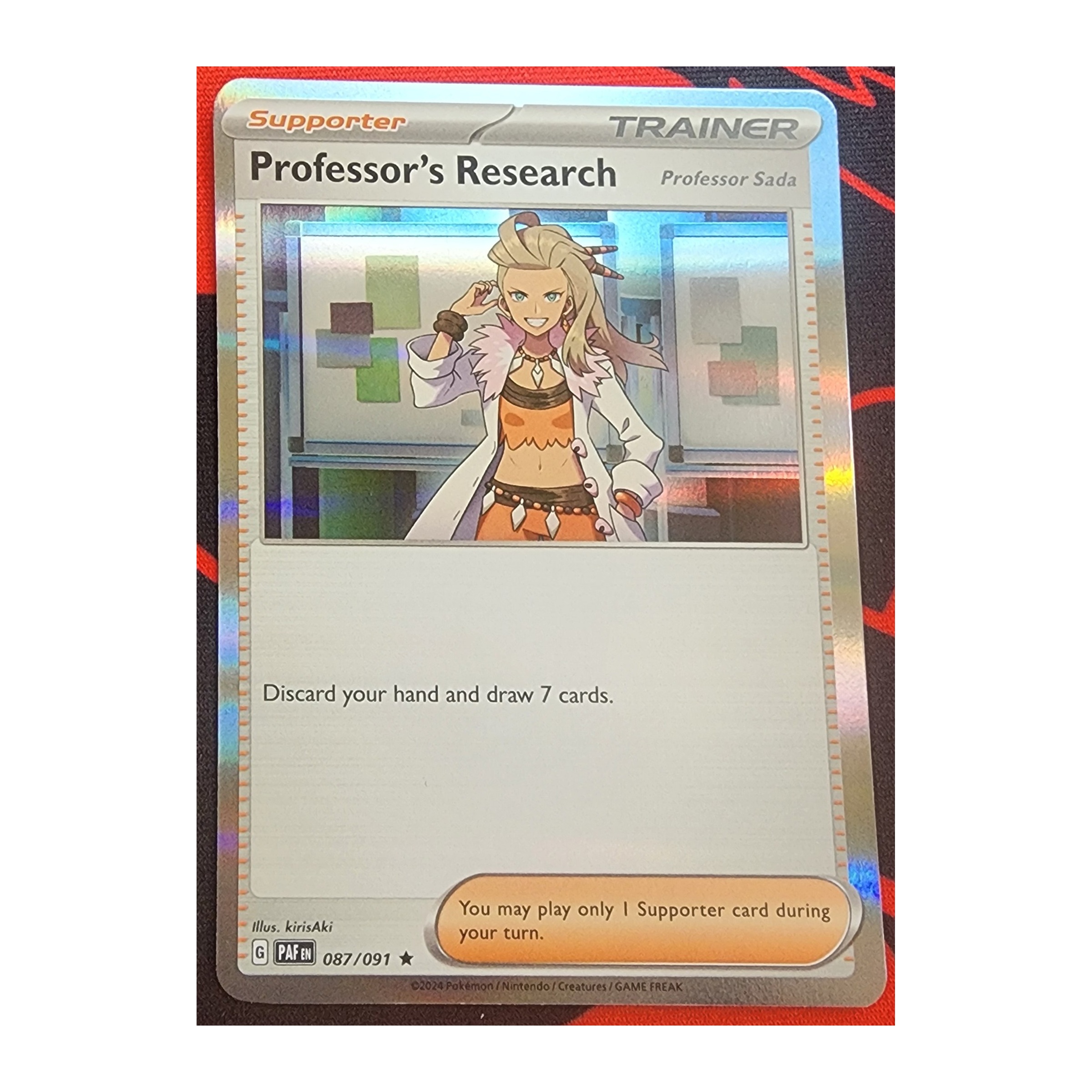 Professor's Research Rare SV04.5: Paldean Fates 087/091 NM Holo