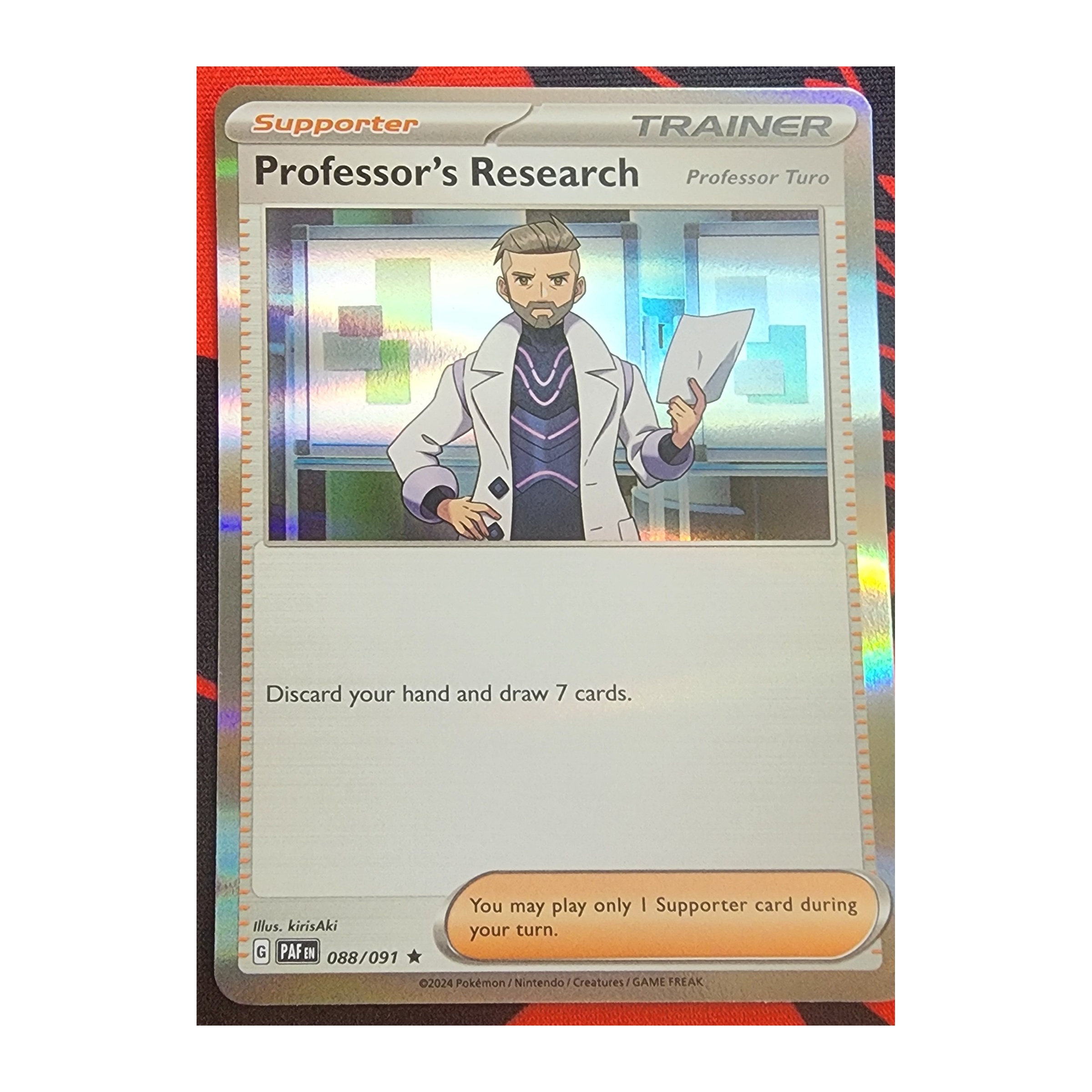Professor's Research Rare SV04.5: Paldean Fates 088/091 NM Holo