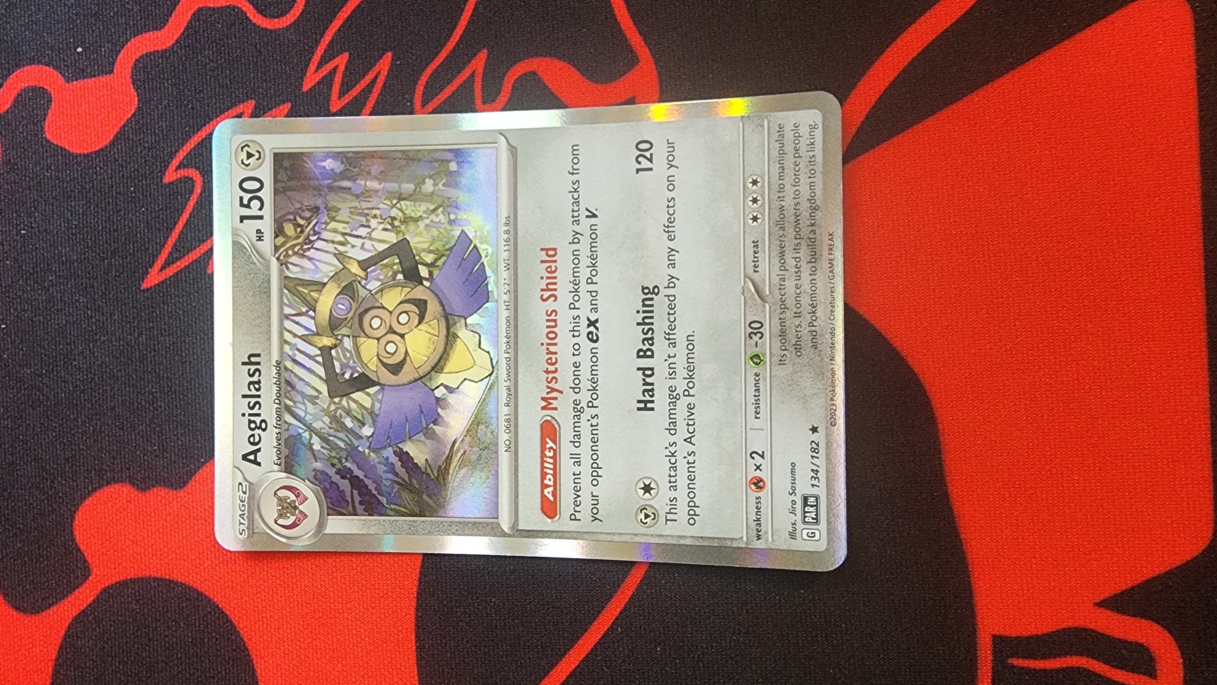 Aegislash Rare SV04: Paradox Rift 134/182 NM Holo