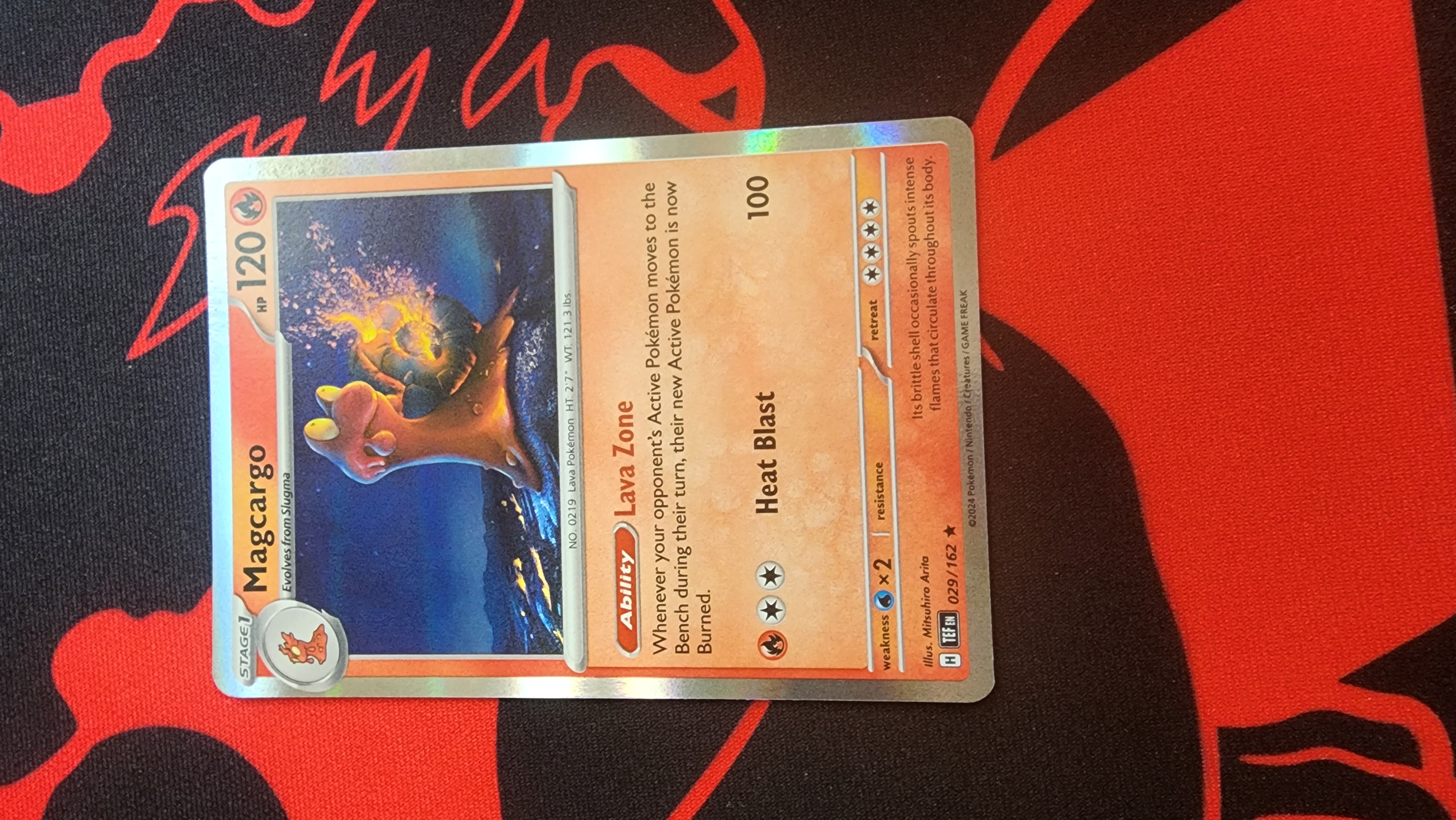 Magcargo Rare SV05: Temporal Forces 029/162 NM Holo