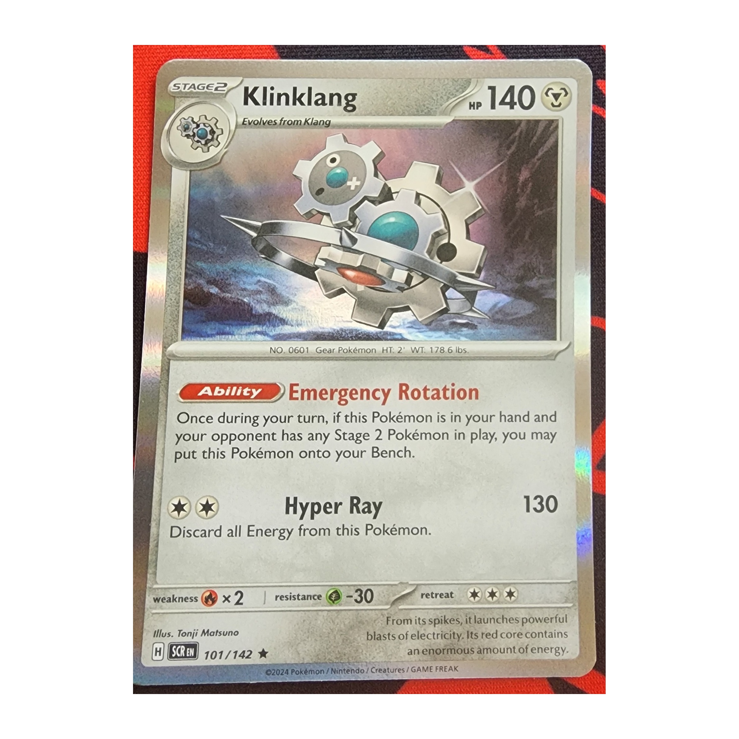 Klinklang Rare SV07: Stellar Crown 101/142 NM Holo