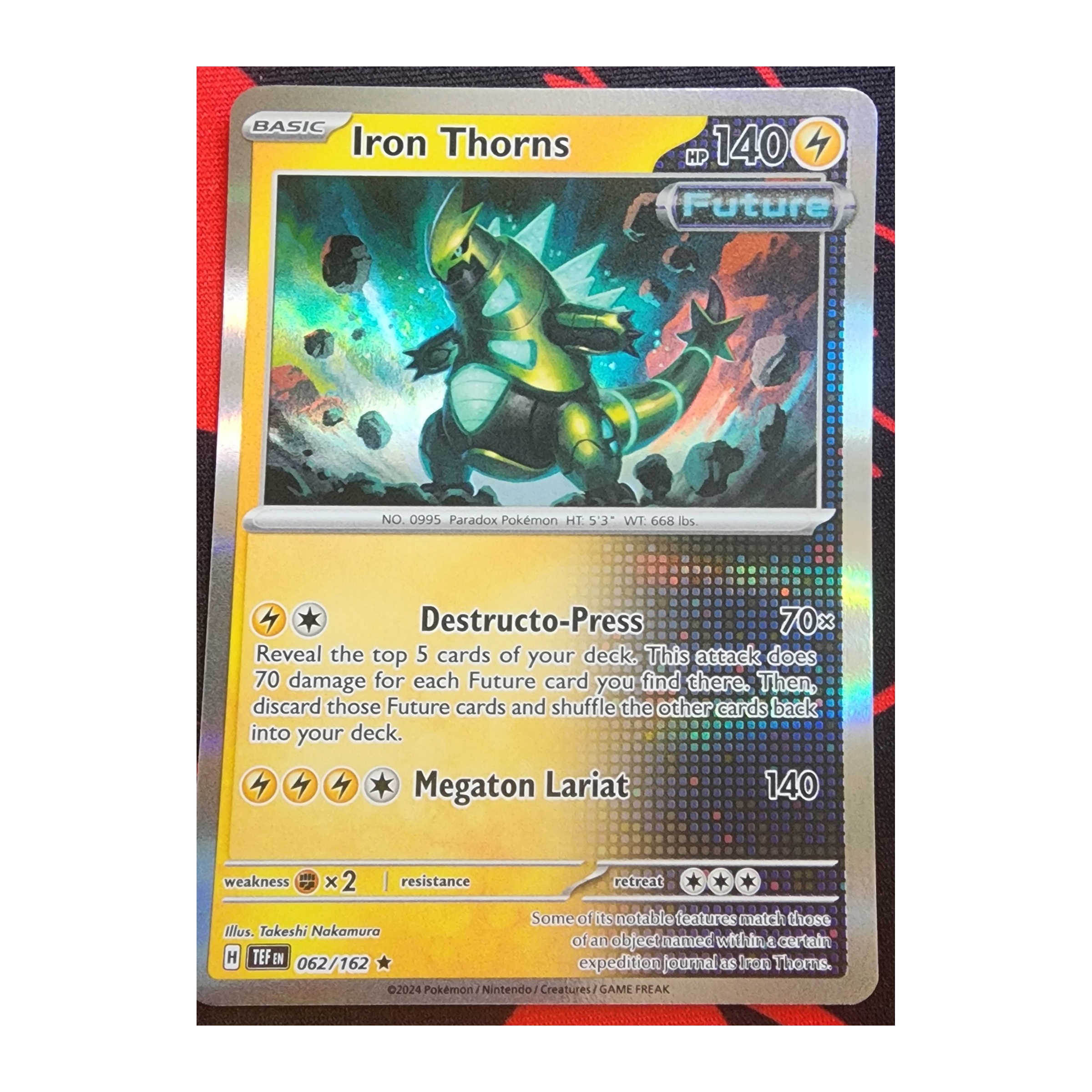 Iron Thorns Rare SV05: Temporal Forces 062/162 NM Reverse Holo