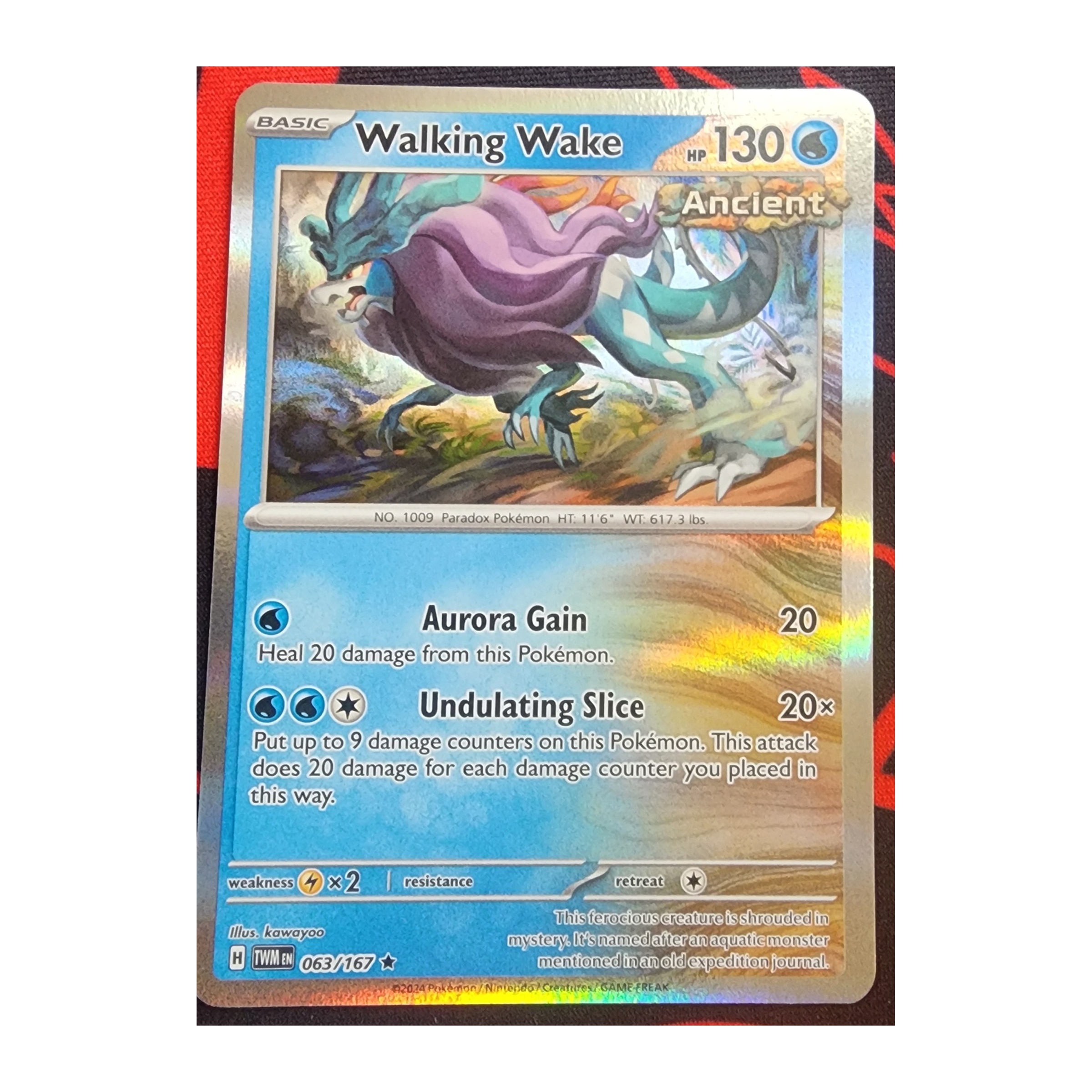 Walking Wake Rare SV06: Twilight Masquerade 063/167 NM Reverse Holo