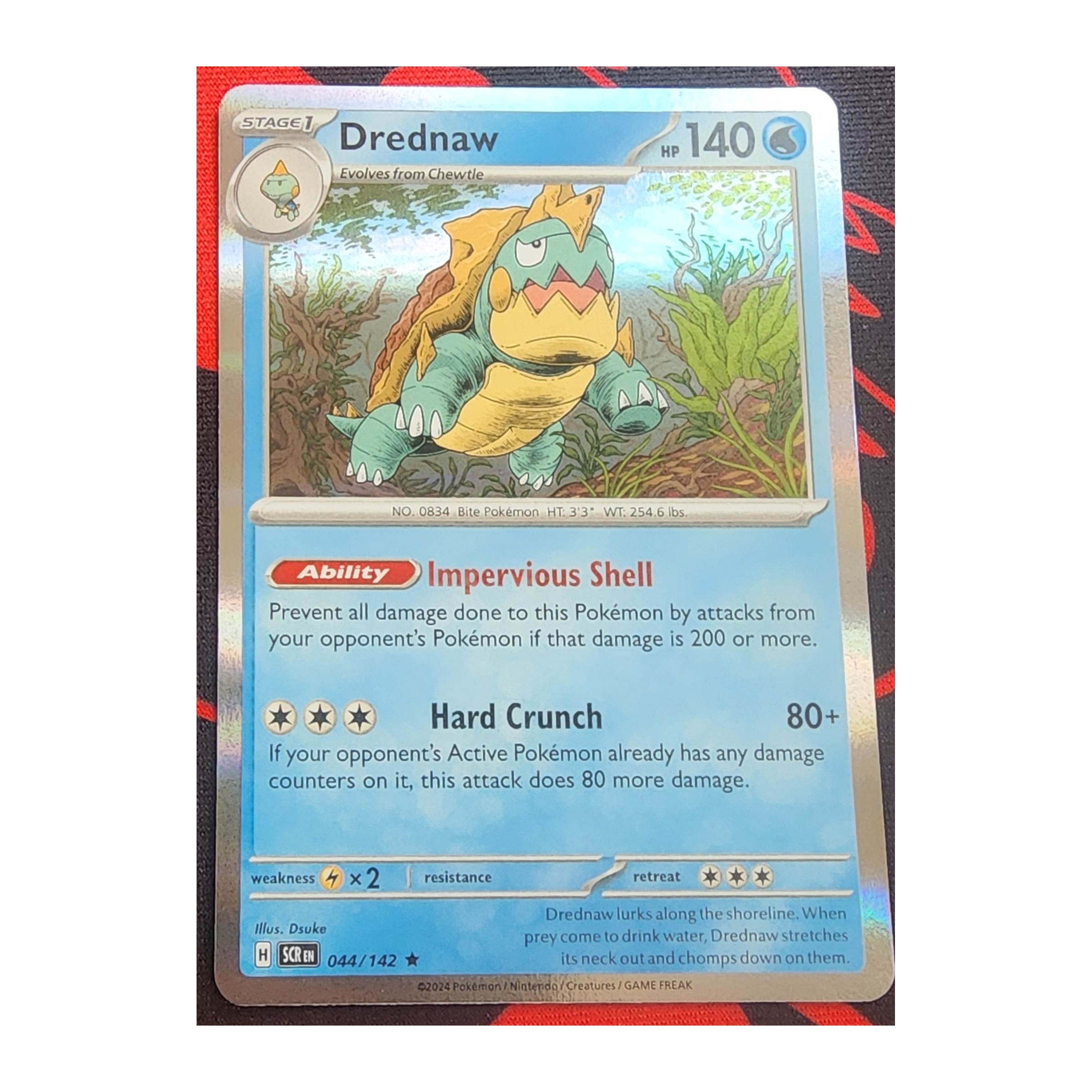 Drednaw Rare SV07: Stellar Crown 044/142 NM Holo