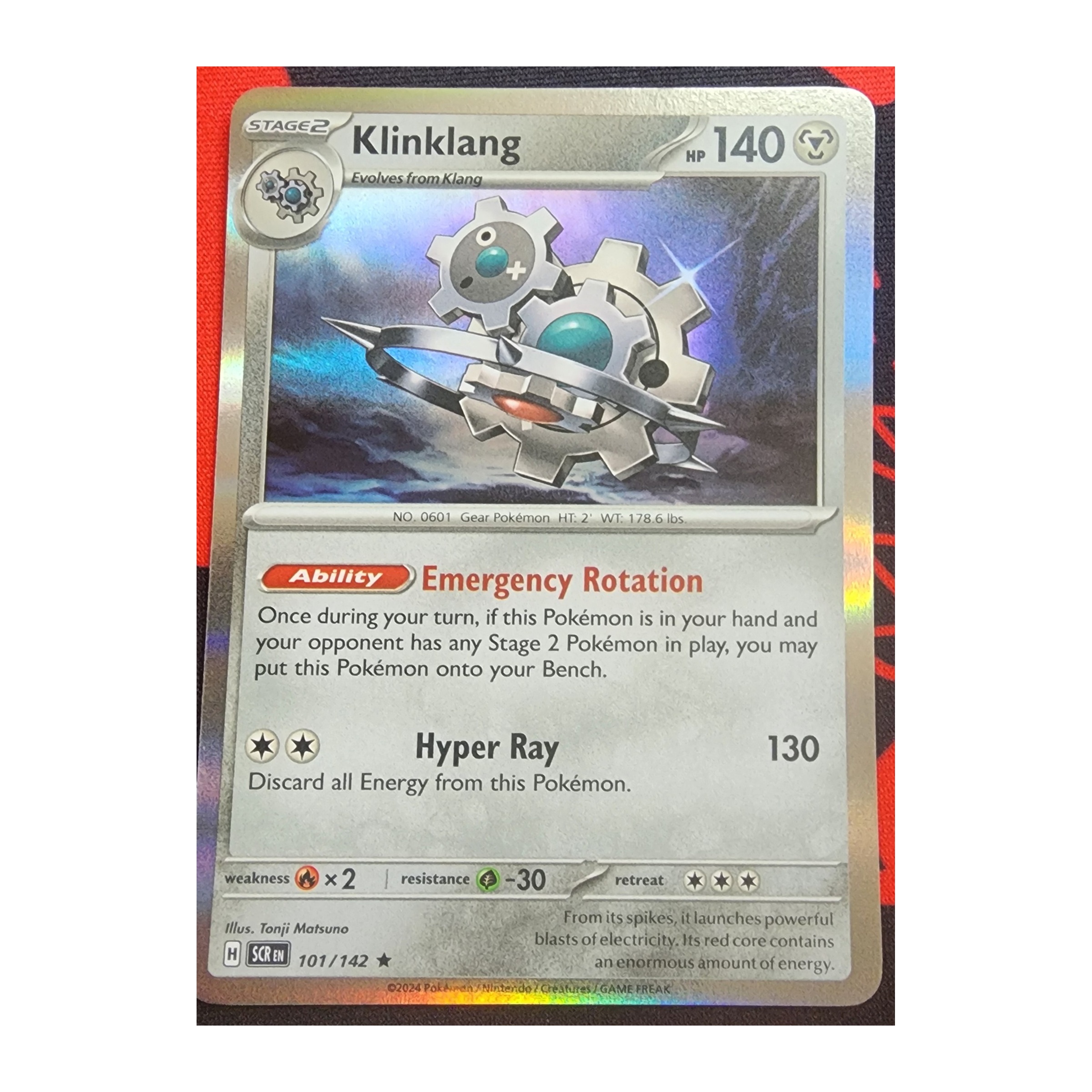 Klinklang Rare SV07: Stellar Crown 101/142 NM Holo