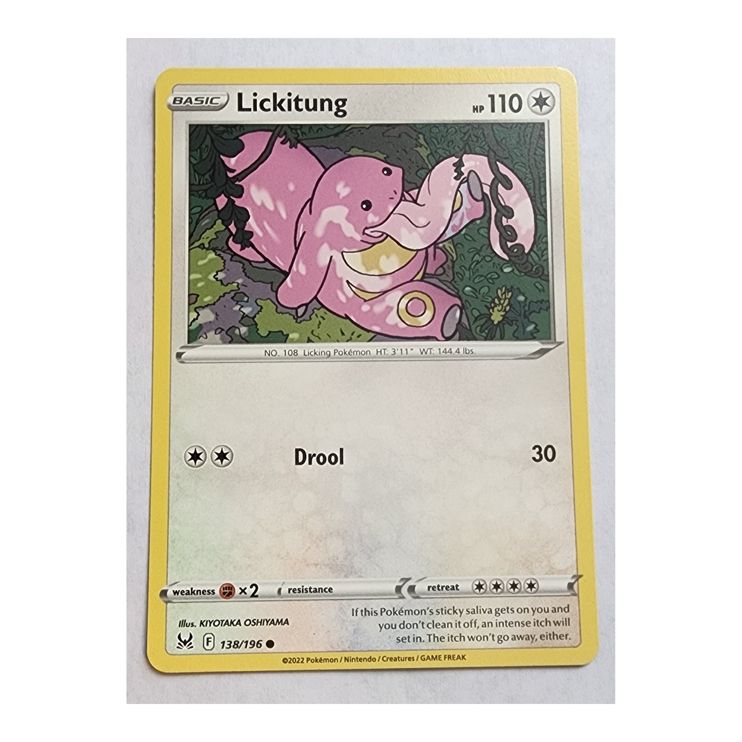 Lickitung Common SWSH11: Lost Origin 138/196 NM