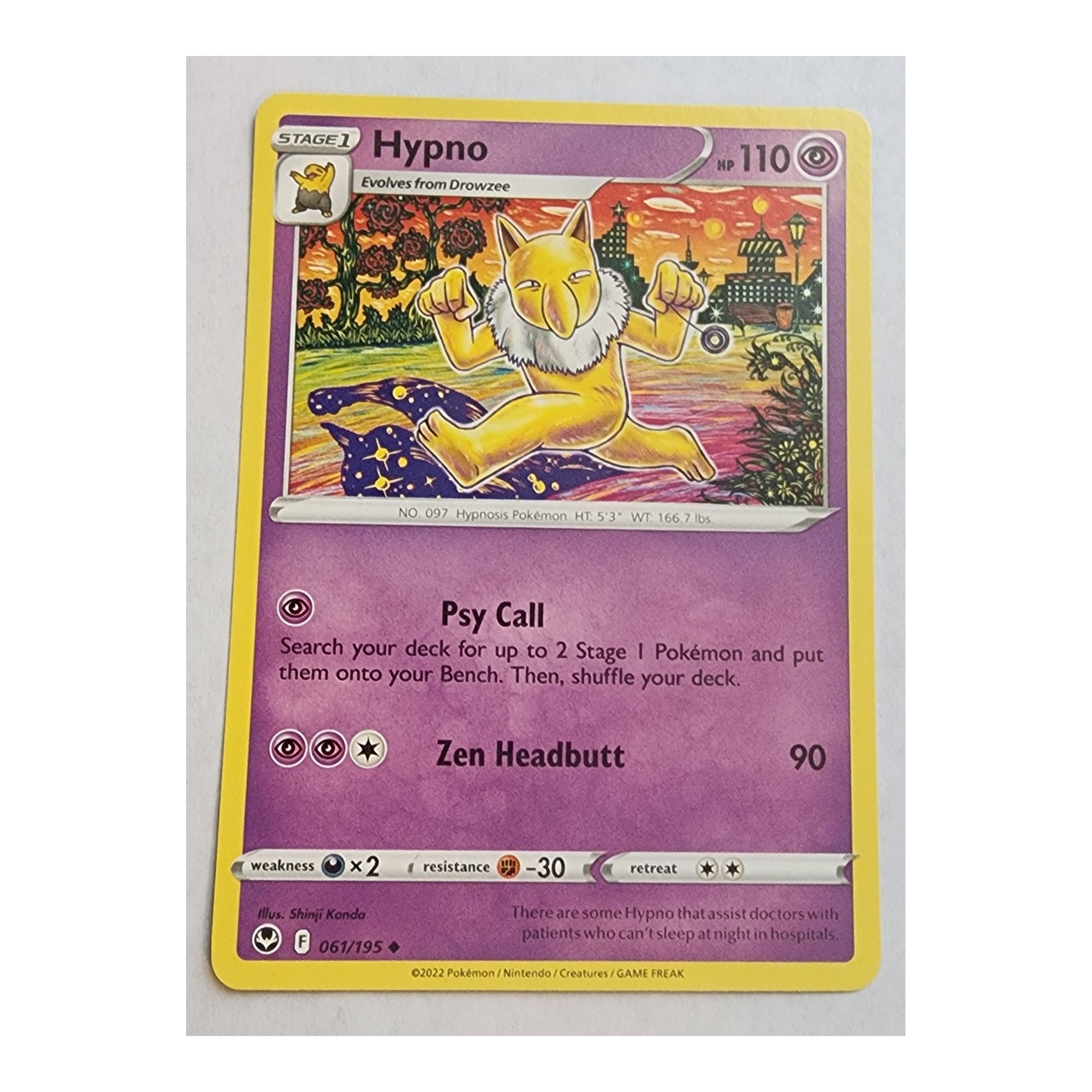 Hypno Uncommon SWSH12: Silver Tempest 061/195 NM
