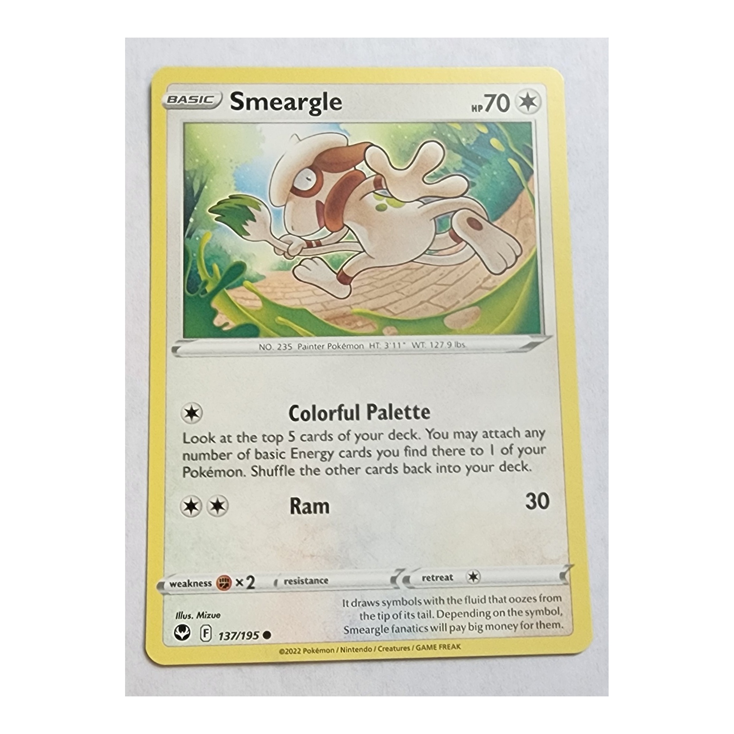Smeargle Common SWSH12: Silver Tempest 137/195 NM