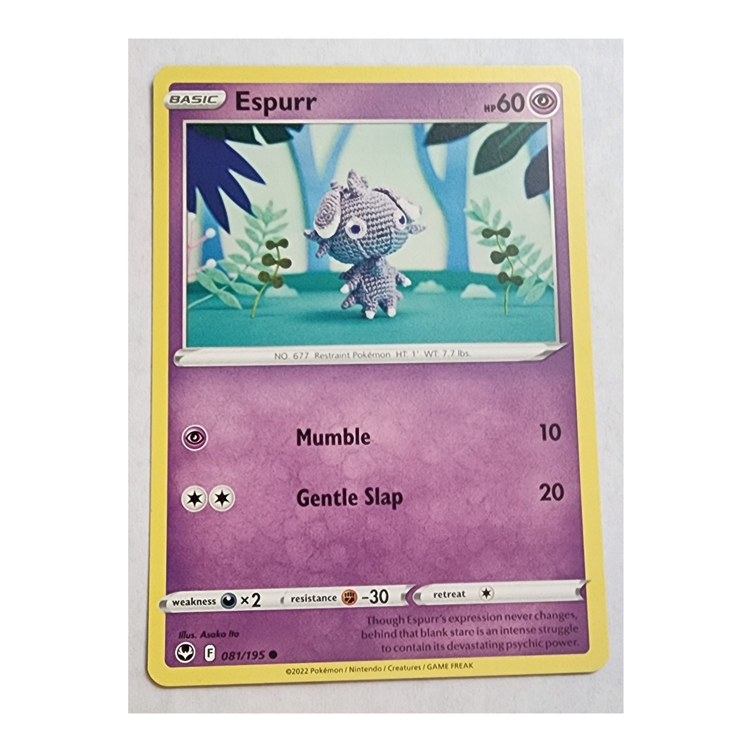 Espurr Common SWSH12: Silver Tempest 081/195 NM