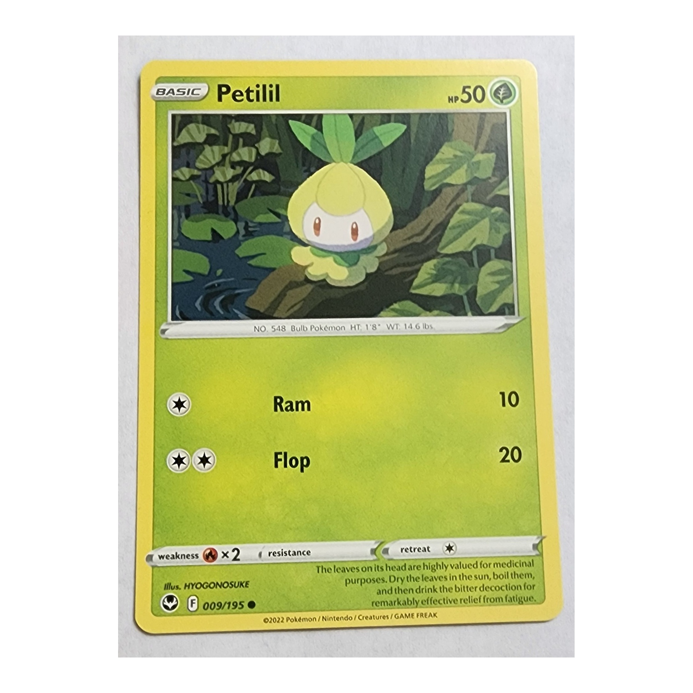 Petilil Common SWSH12: Silver Tempest 009/195 NM