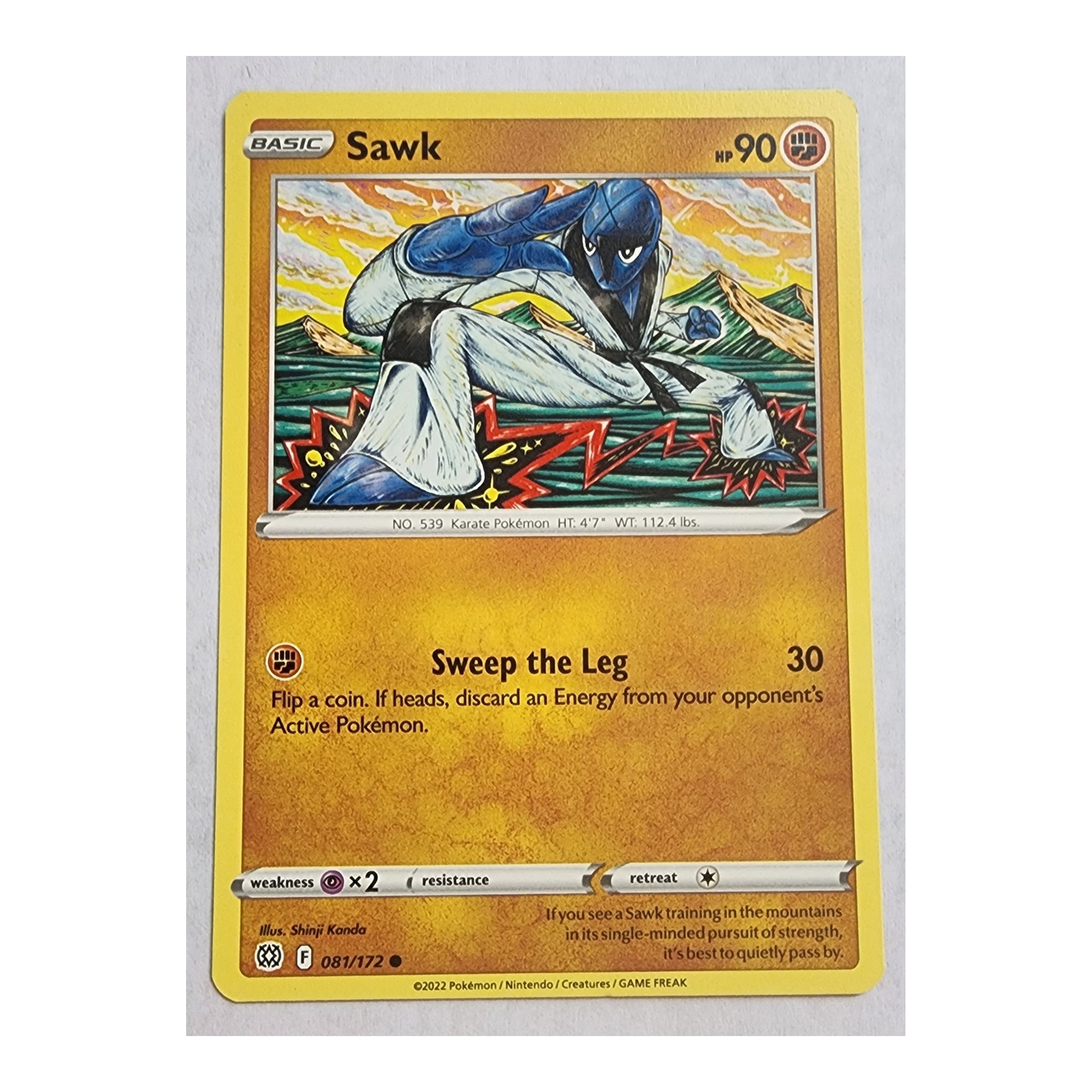 Sawk Common SWSH9: Brilliant Stars 081/172 NM