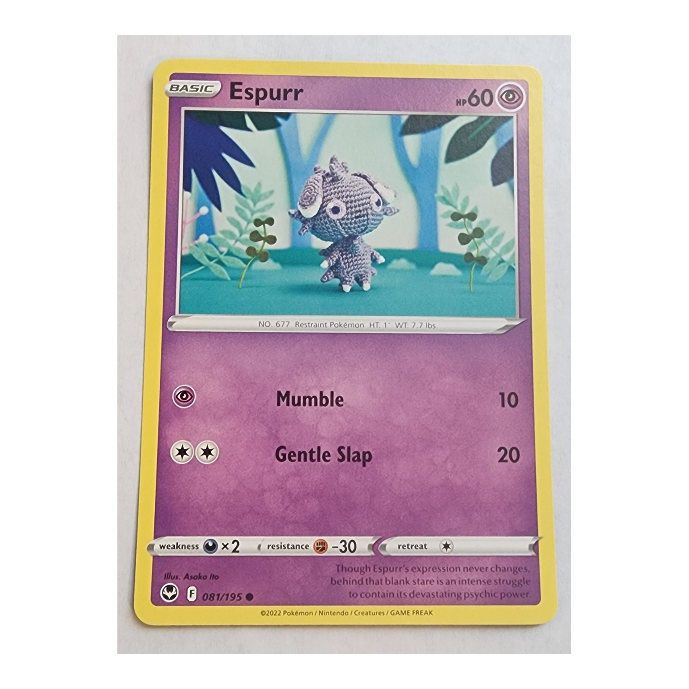 Espurr Common SWSH12: Silver Tempest 081/195 NM